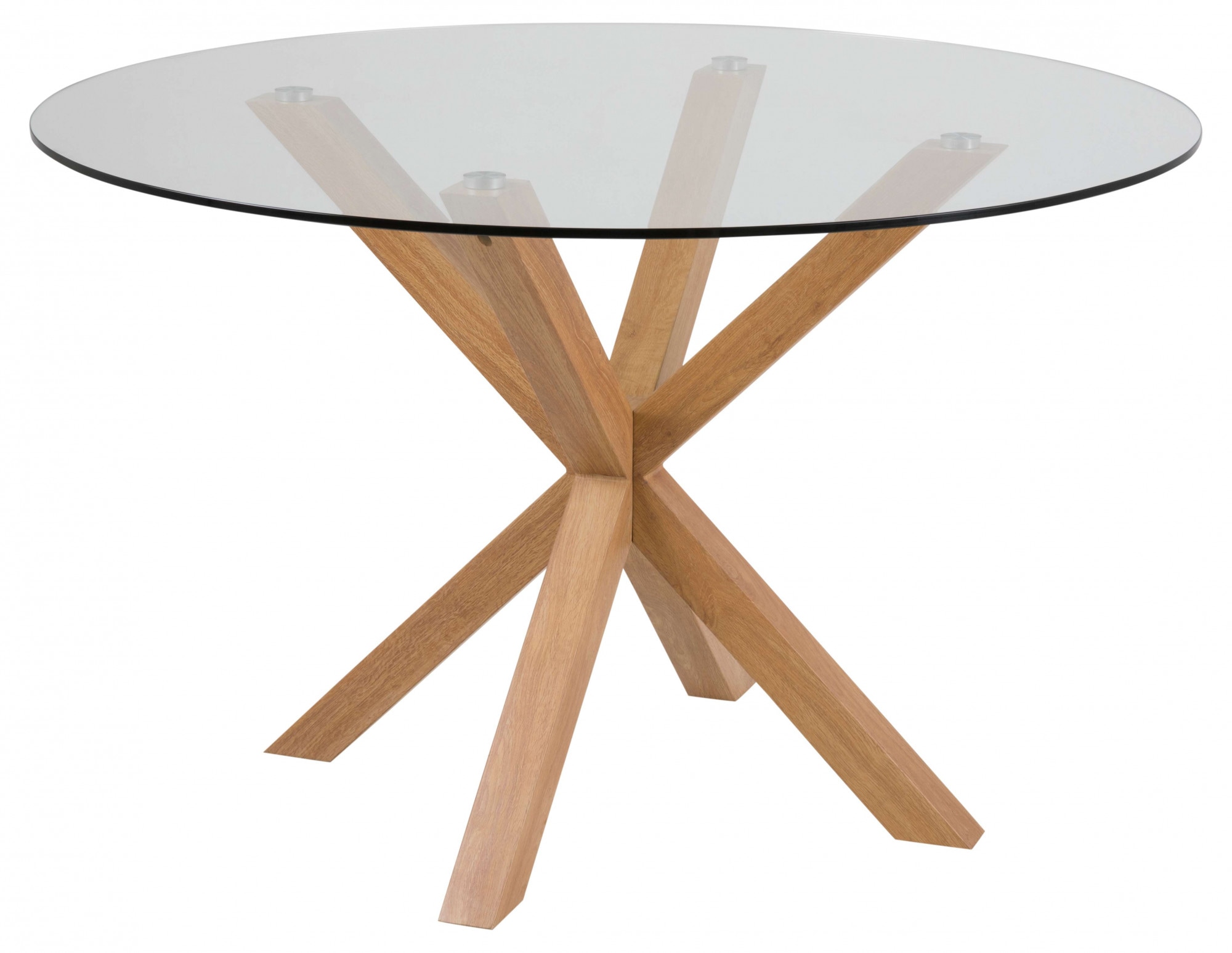 ACTONA GROUP Esstisch »Heaven, runde Tischplatte aus Keramik o. Glas & belastbar bis 100 kg« Esstisch, OTTOs Choice,  Gehärtetem Klarglas, Robustes Gestell, Platz für Familie & Freunde