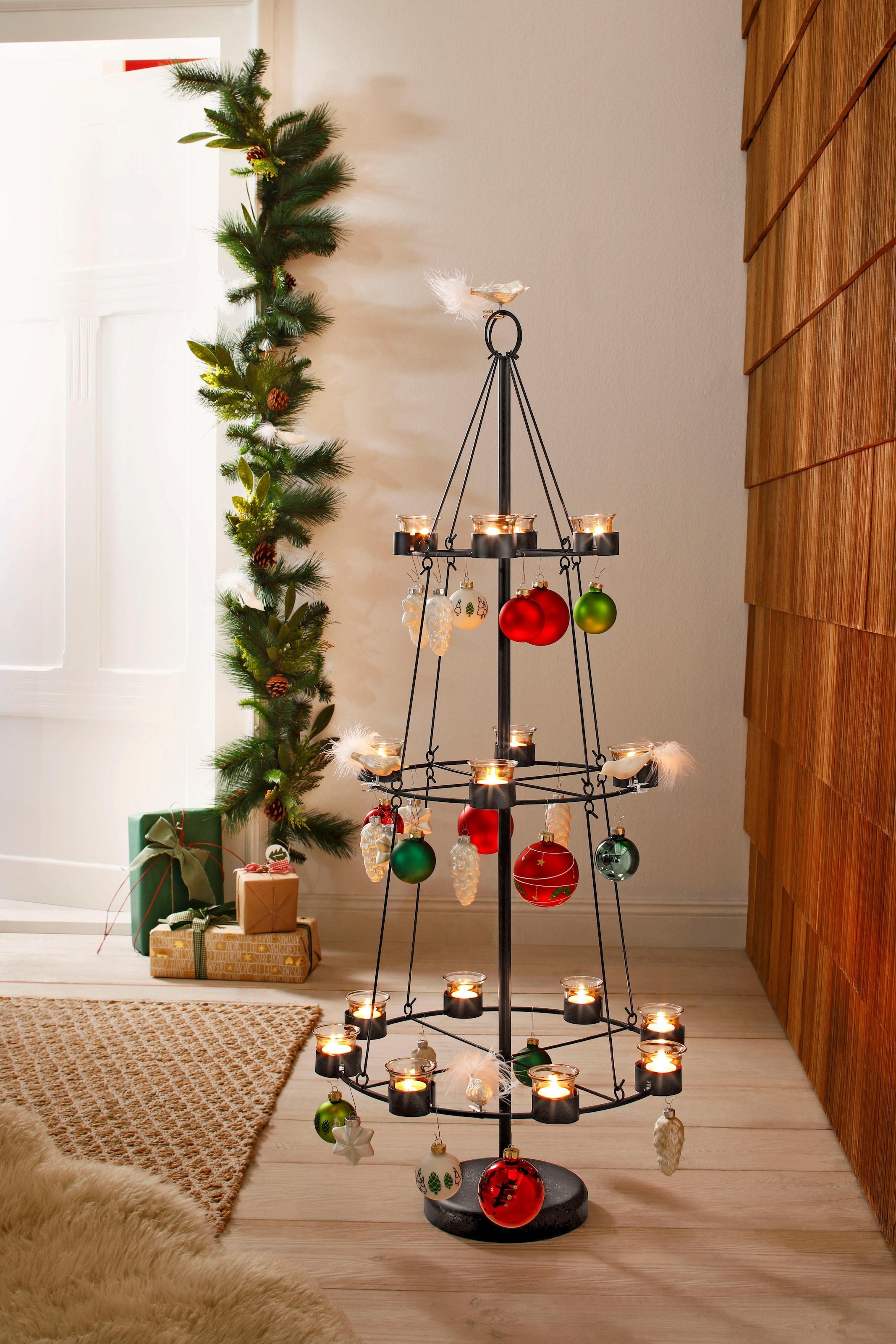 Home affaire Teelichthalter »Christbaum, Weihnachtsdeko«, Höhe 120 cm