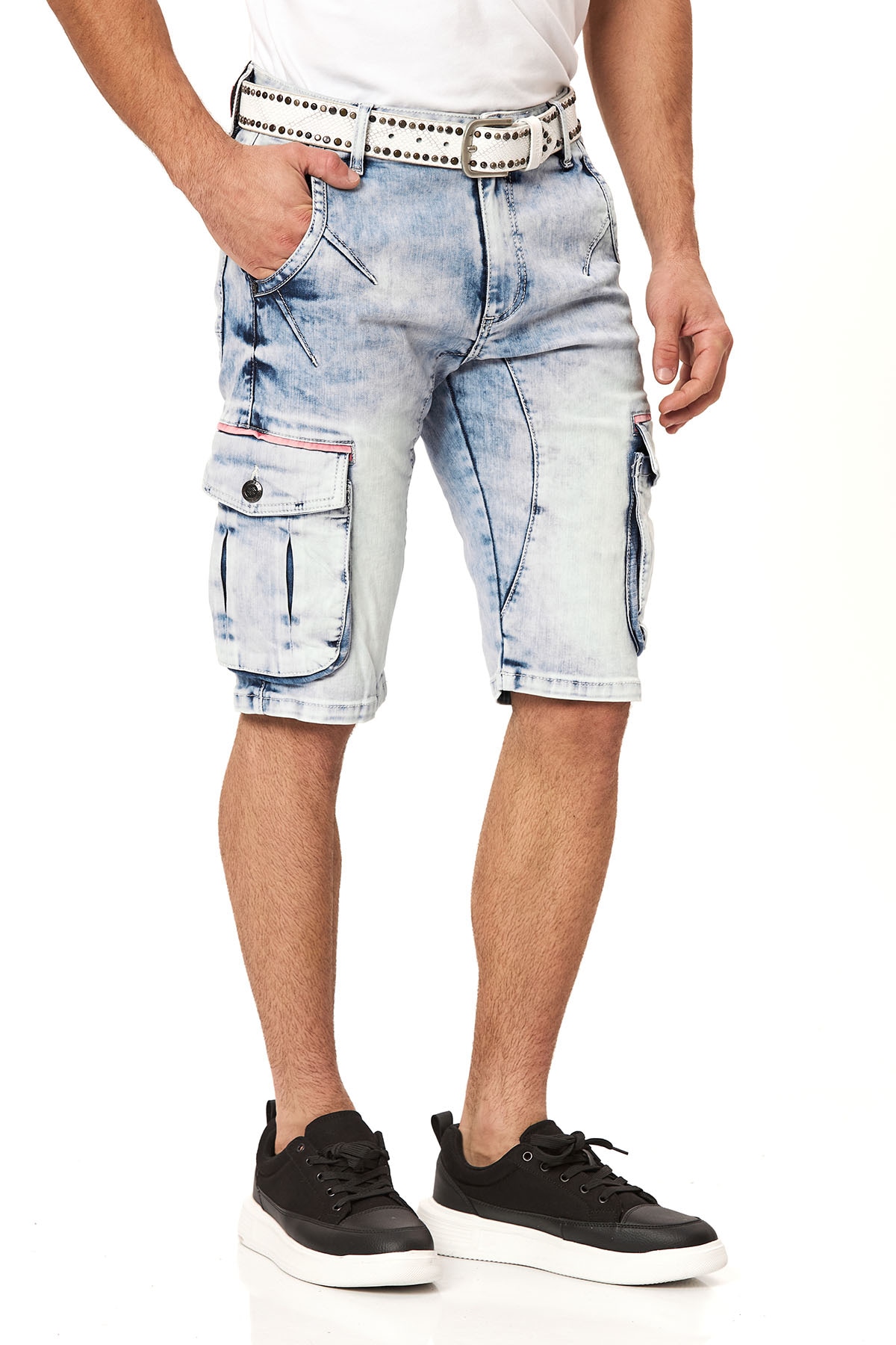 Cipo & Baxx Short en jean Baumwollmischung, regular fit