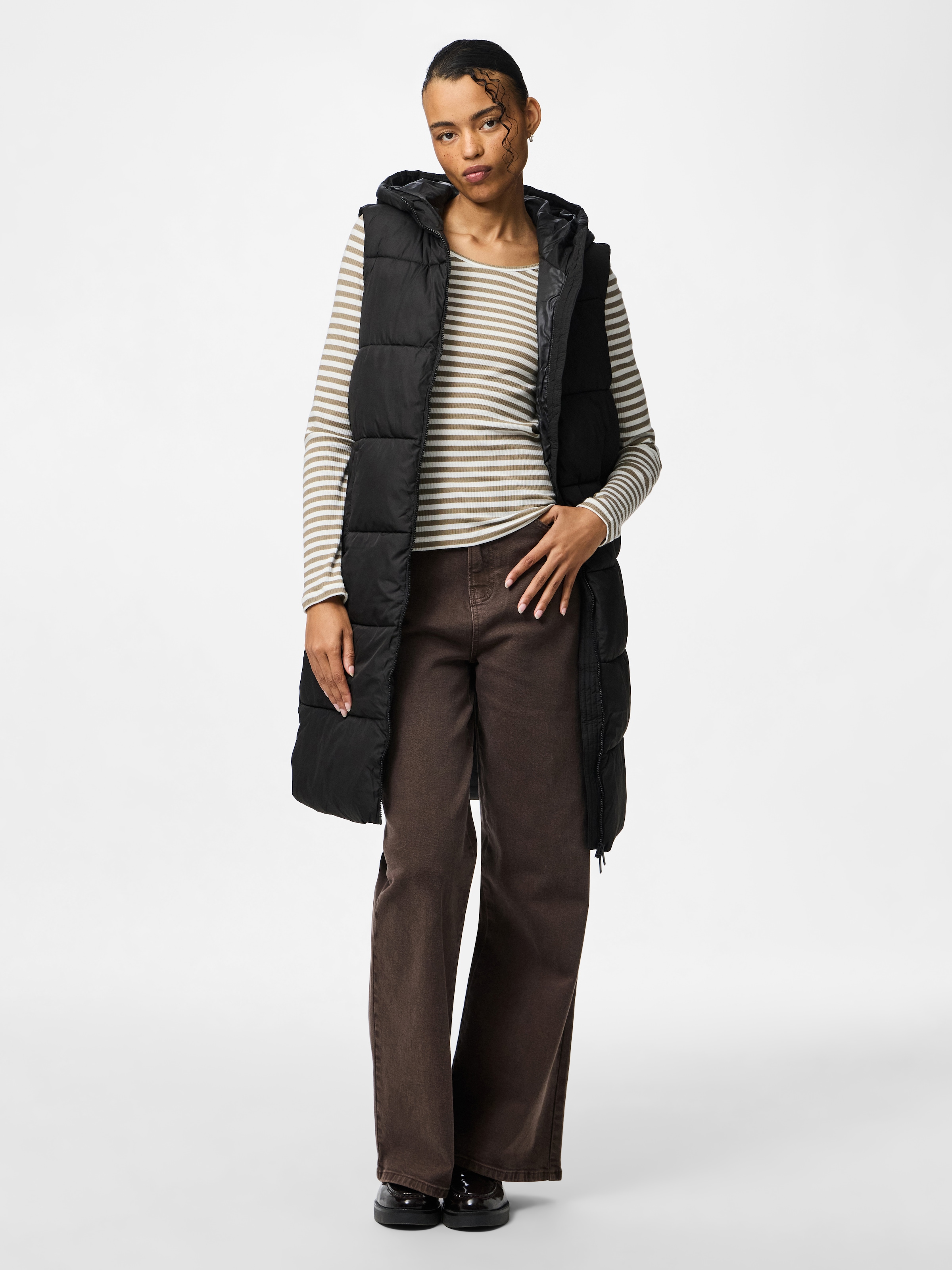 pieces Gilet matelassé »PCBEE NEW LONG PUFFER VEST NOOS BC«