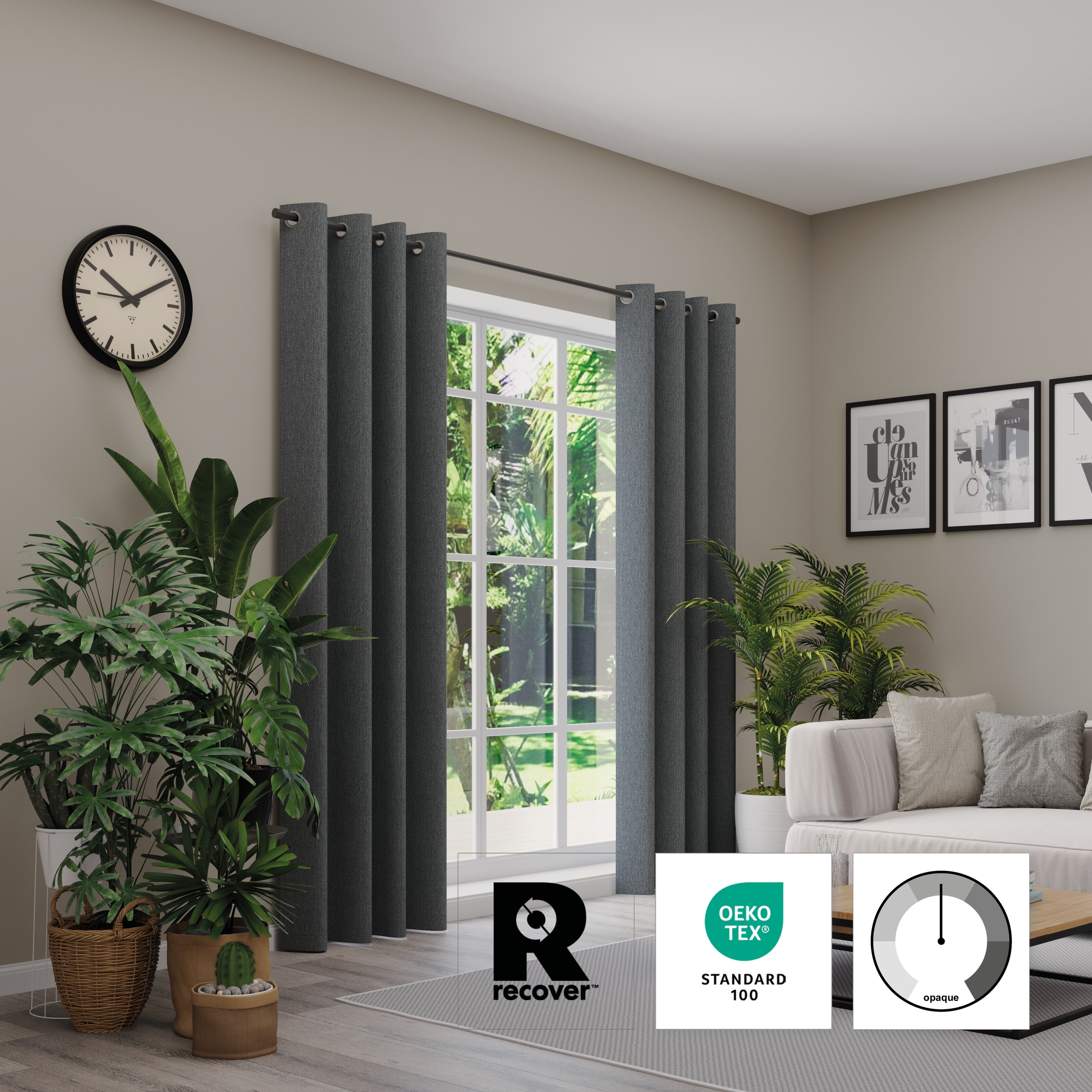 Image of Neutex for you Vorhang "Monza Eco" Ösen 1 Stk. tlg.
