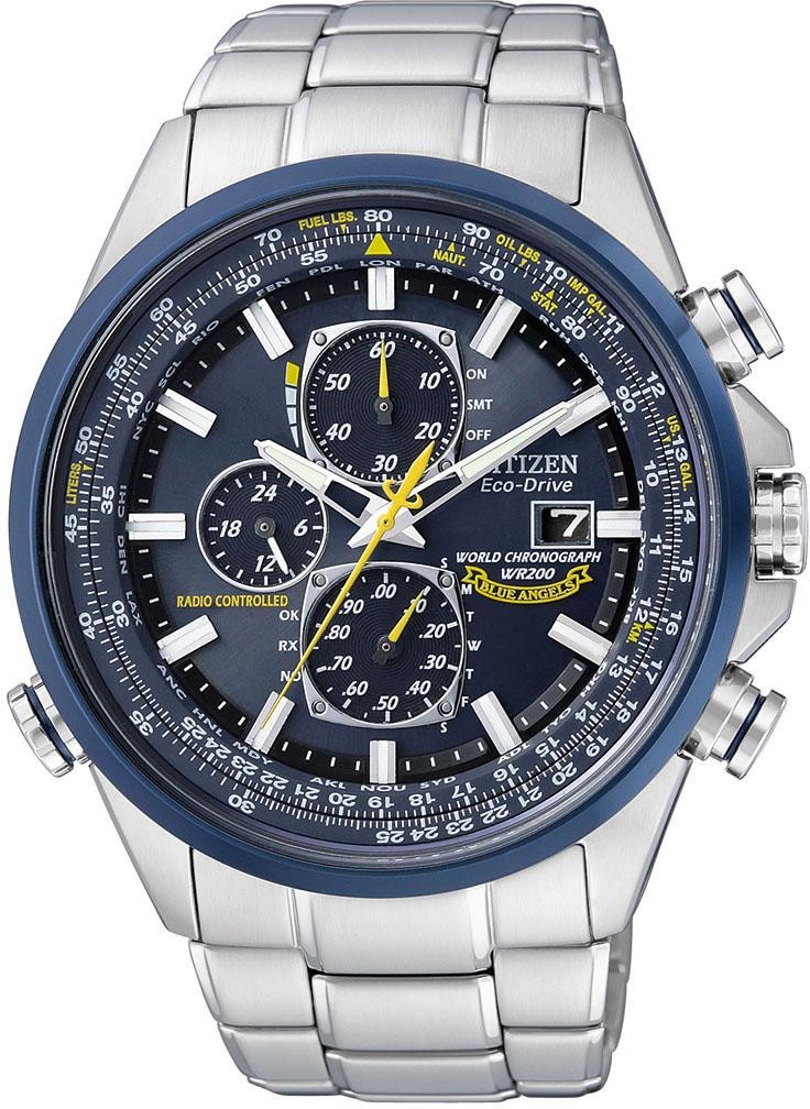 Image of Citizen Funkchronograph "Promaster Blue Angels" Armbanduhr, Herrenuhr, Solar, Stoppfunktion, Edelstahlarmband