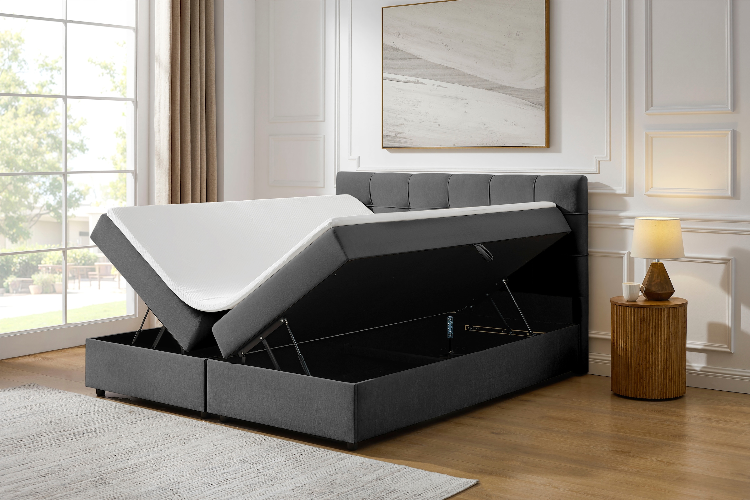 GOODproduct Boxbett »Tommes inkl. Bettkasten und Topper, Liegefläche 180x200cm« erhältlich in der Grösse 180x200 cm