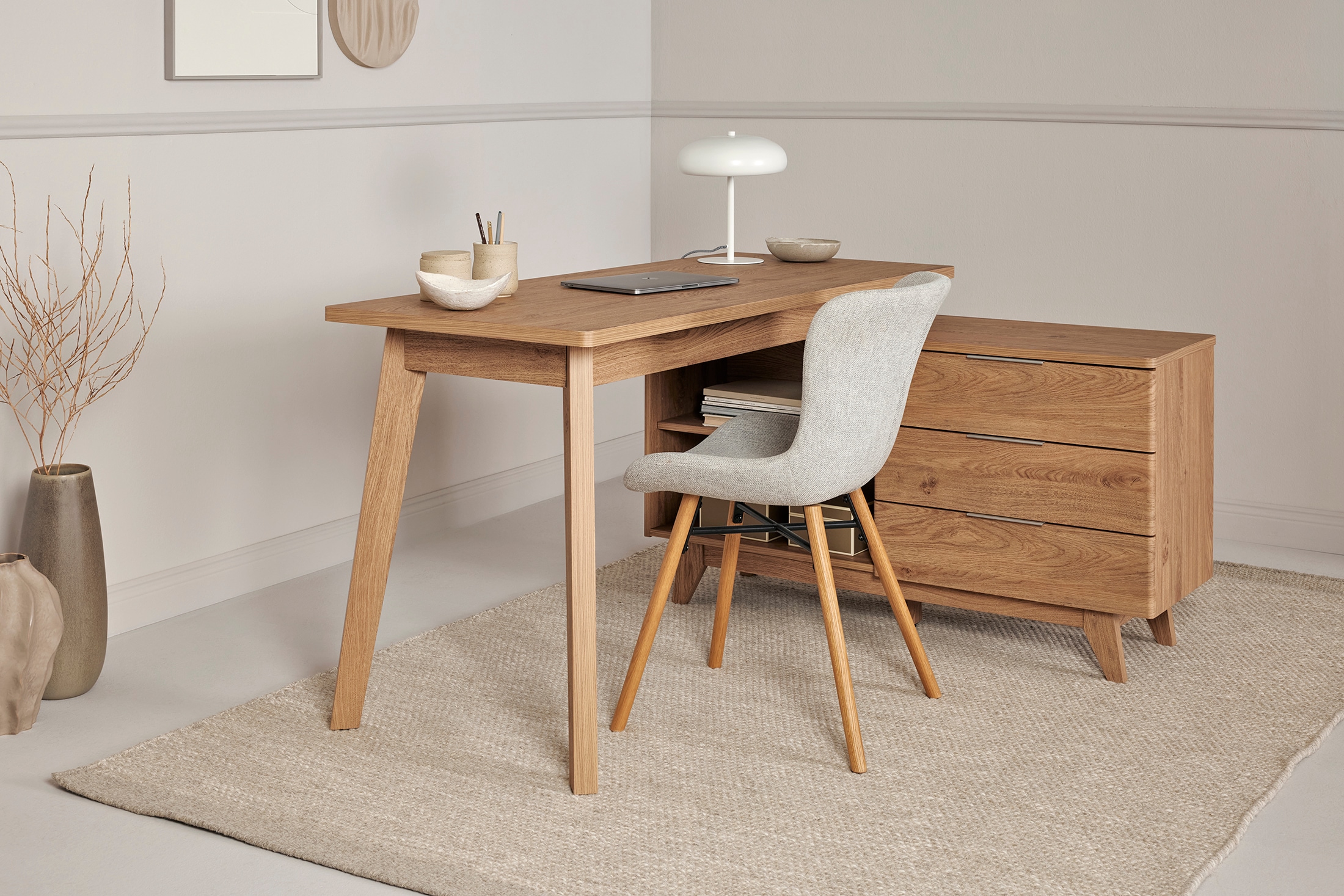 Jahnke Eckschreibtisch »LIBRE D 240 E« 1 Stk. tlg. wechselseitig montierbar, Breite ca. 140 cm