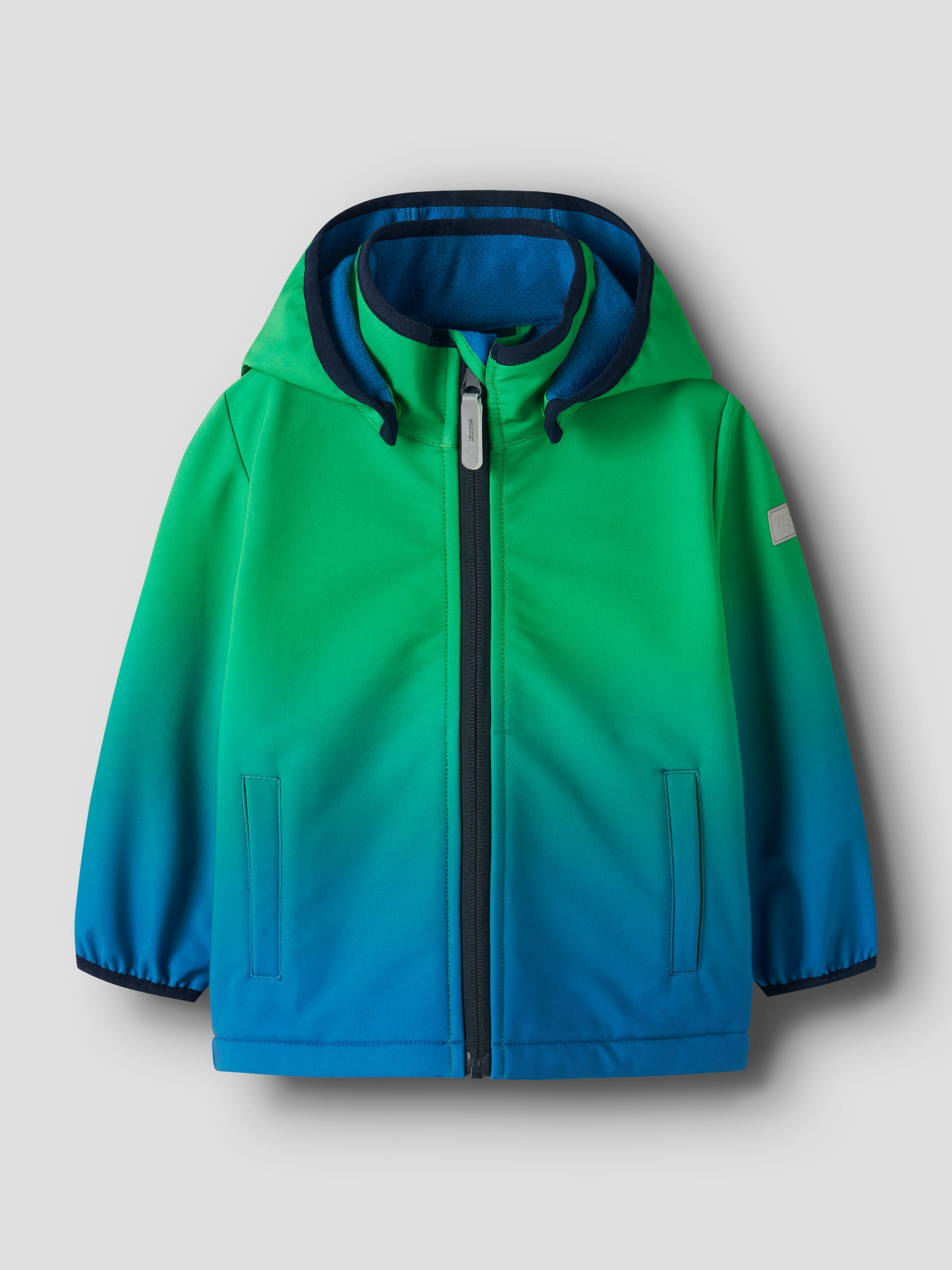 Name It Veste softshell »NMMMALTA05 SOFTSHELL JACKET DIPDYE FO« mit Kapuze wasserdicht, atmungsaktiv und winddicht