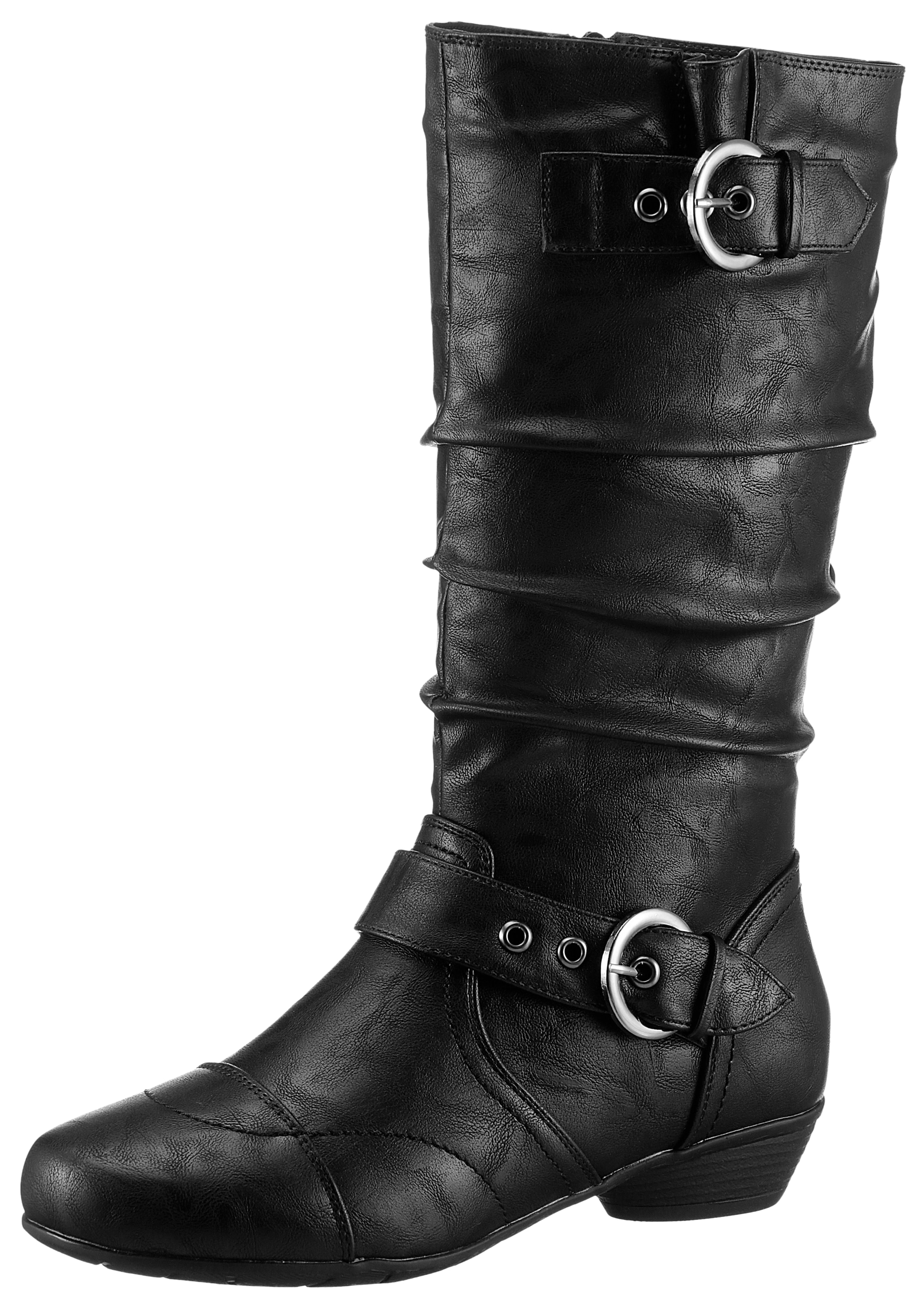 Image of Aniston SHOES Stiefel Used-Look, mit gerafftem Schaft