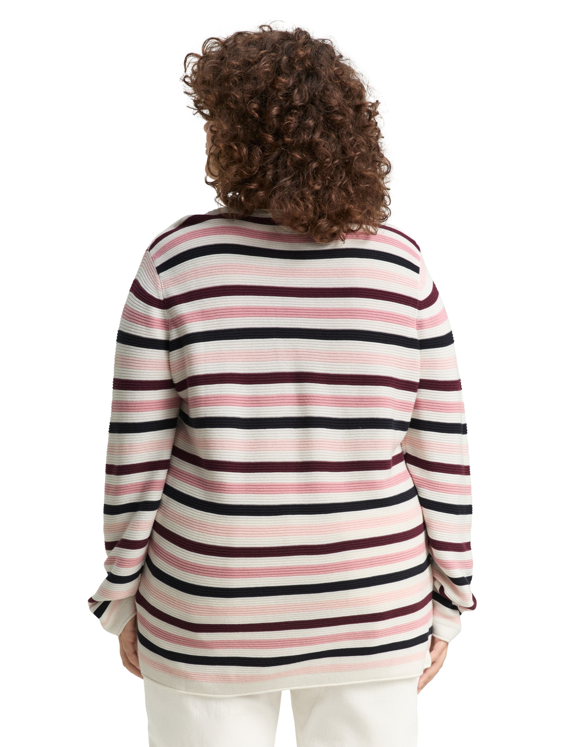 TOM TAILOR PLUS Strickpullover, aus Bio-Baumwolle