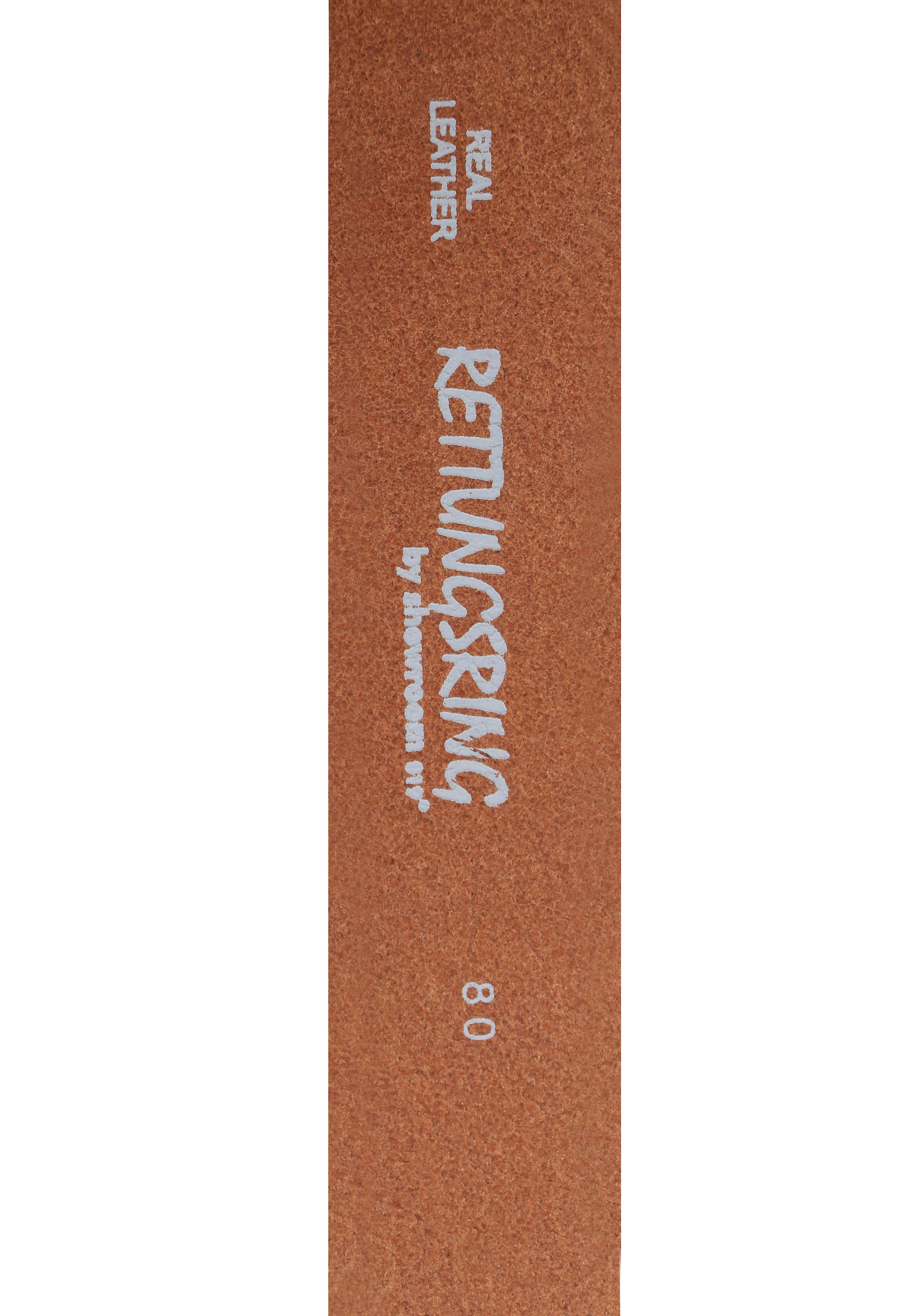 Rettungsring Gürtel Ledergürtel mit austauschbarer Schliesse »Felswand Silber«