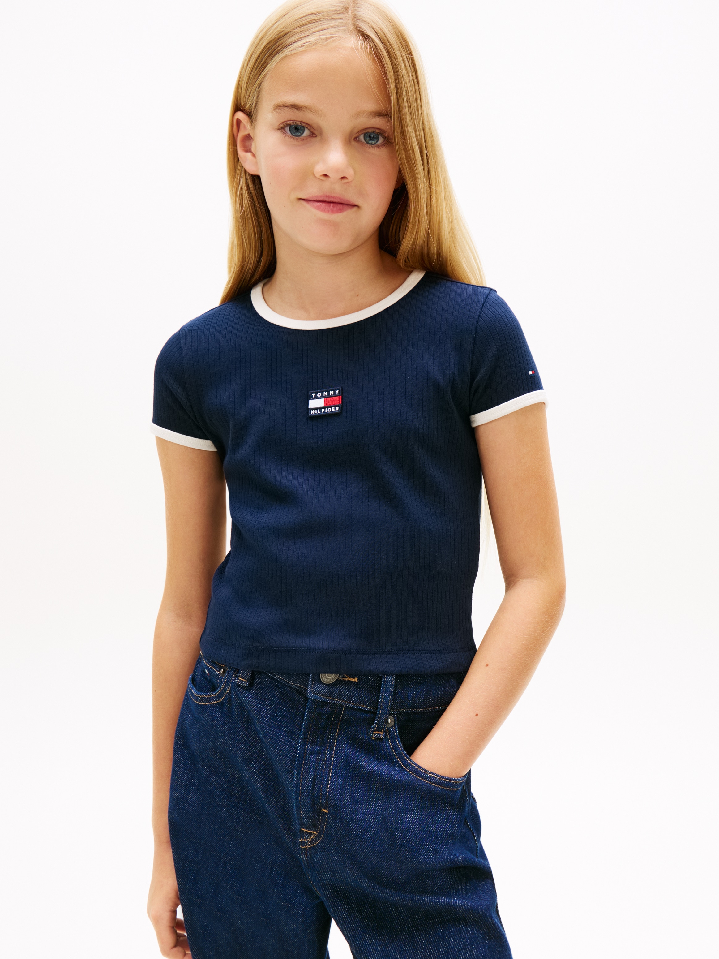 Image of Tommy Hilfiger T-Shirt Kinder bis 16 Jahre, mit Rundhalsausschnitt