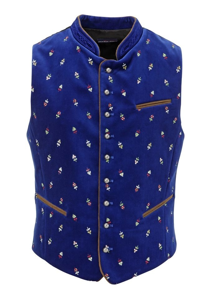 Image of Stockerpoint Trachtenweste, Herren, in Samtoptik mit farbiger Paspelierung bei Ackermann Versand Schweiz