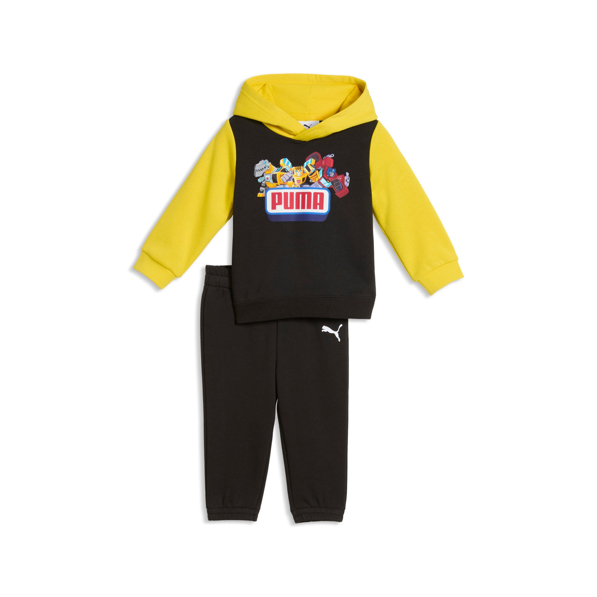 Image of PUMA Trainingsanzug "X TRANSFORMERS MINICATS LOUNGEWEAR SET INF" 2 zweiteiliges Set, Langarm-Oberteil, mit Print, aus Baumwollmischung