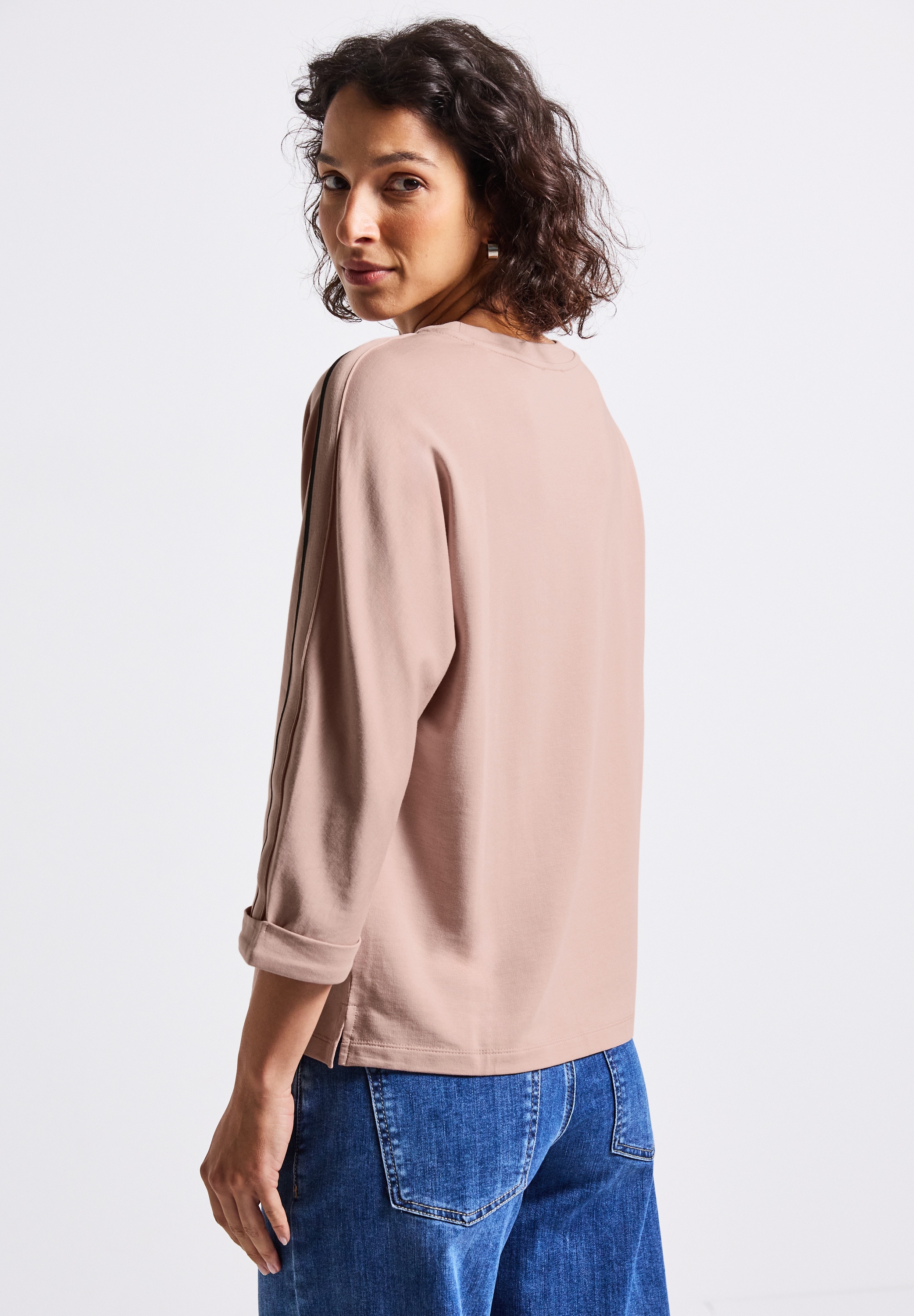 STREET ONE 3/4-Arm-Shirt, mit Galonstreifen