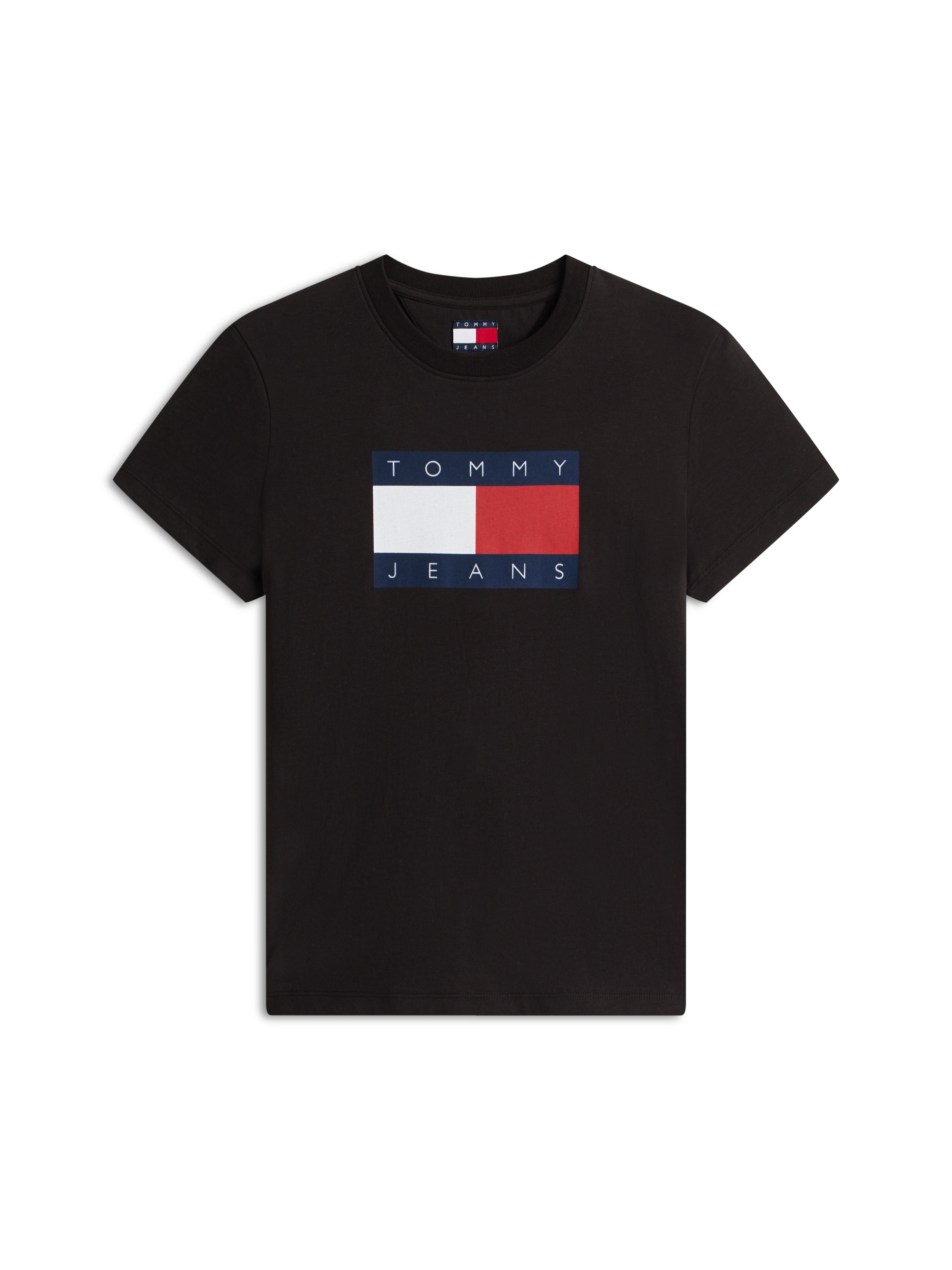 Tommy Jeans T-shirt à manches courtes »TJW REG TJ FLAG SS TEE« coton, impression logo, coupe régulière