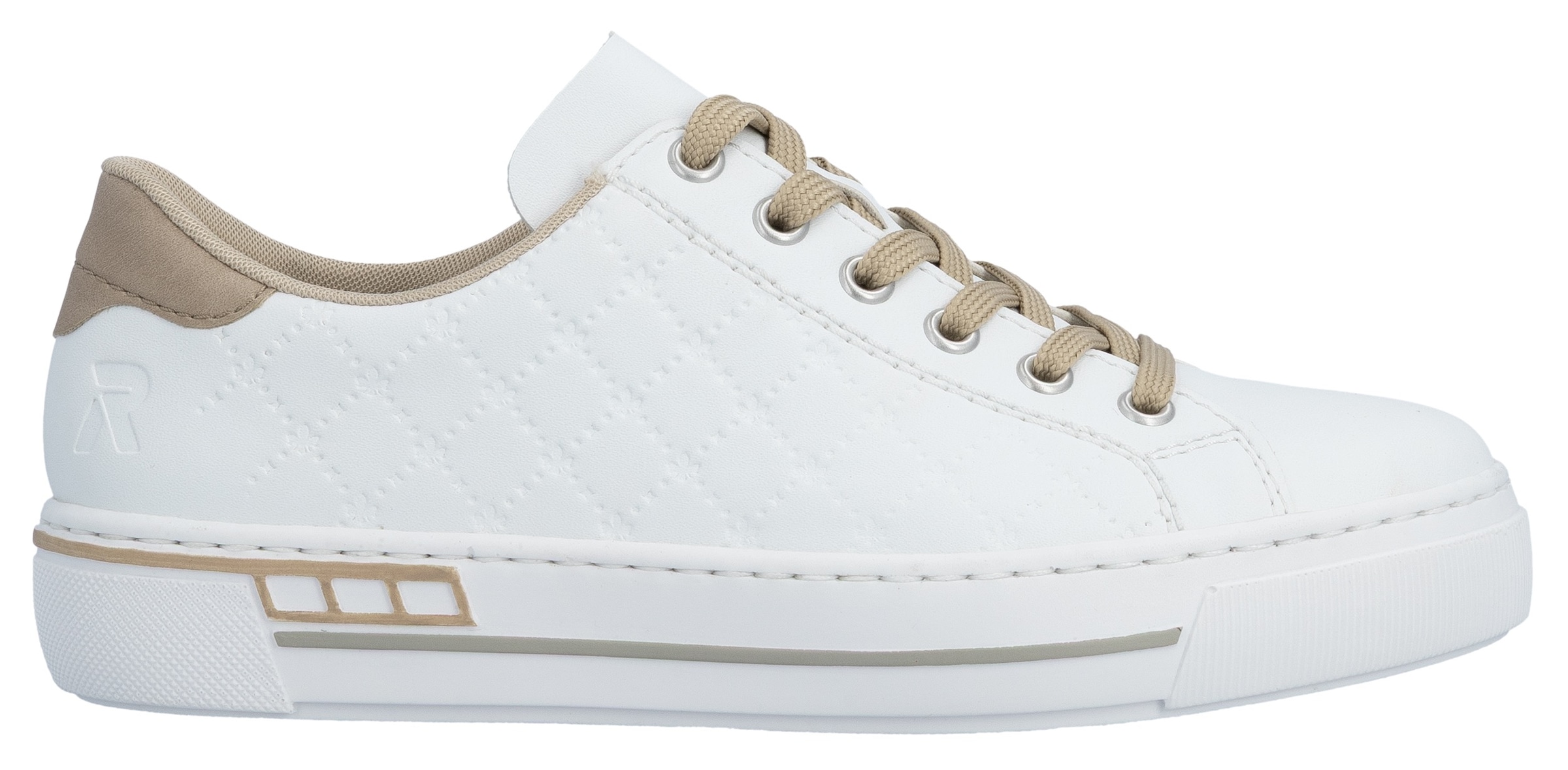 Rieker Baskets à plateforme  harmonischen Kontrastdetails, Freizeitschuh, Halbschuh, Schnürschuh