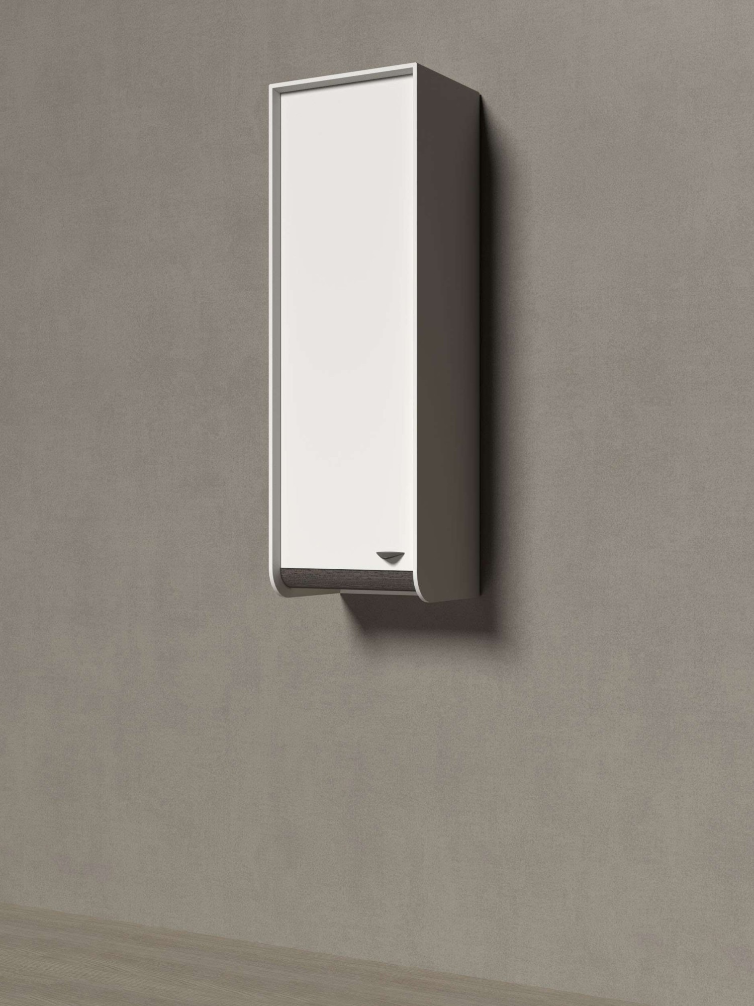 GOODproduct Hängevitrine »Soffy Wandschrank, Schwebendes Design für modernen Wohnraum« UV lackiert, Soft Close Funktion, Wandmontage, Metallgriff