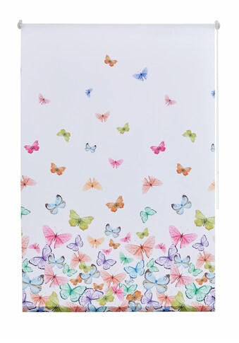 Home affaire Seitenzugrollo »Butterfly«, Lichtschutz, ohne Bohren, freihängend,... kaufen
