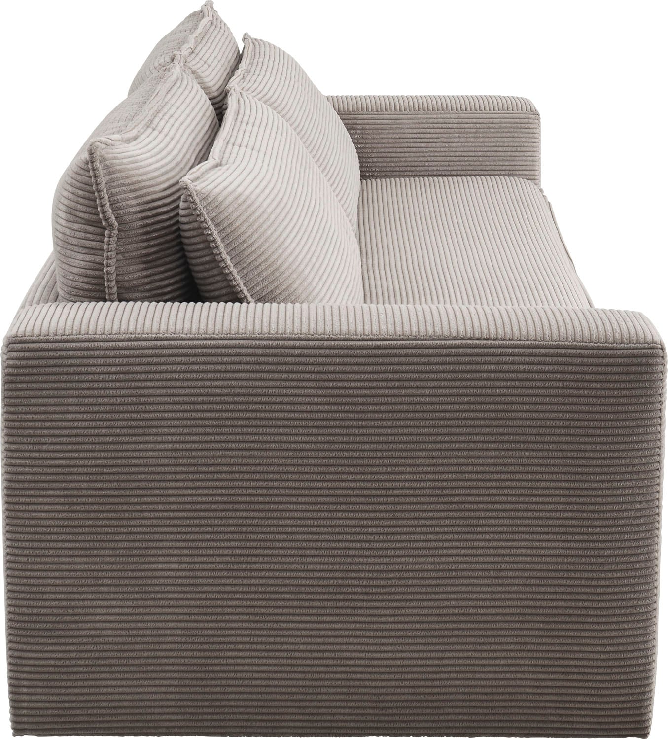 Bettfunktion Sitzgruppe Loveseat-Hocker kaufen mit 3-Sitzer-Sofa günstig Style »PIAGGE«, im Places und (2 tlg.), of Set