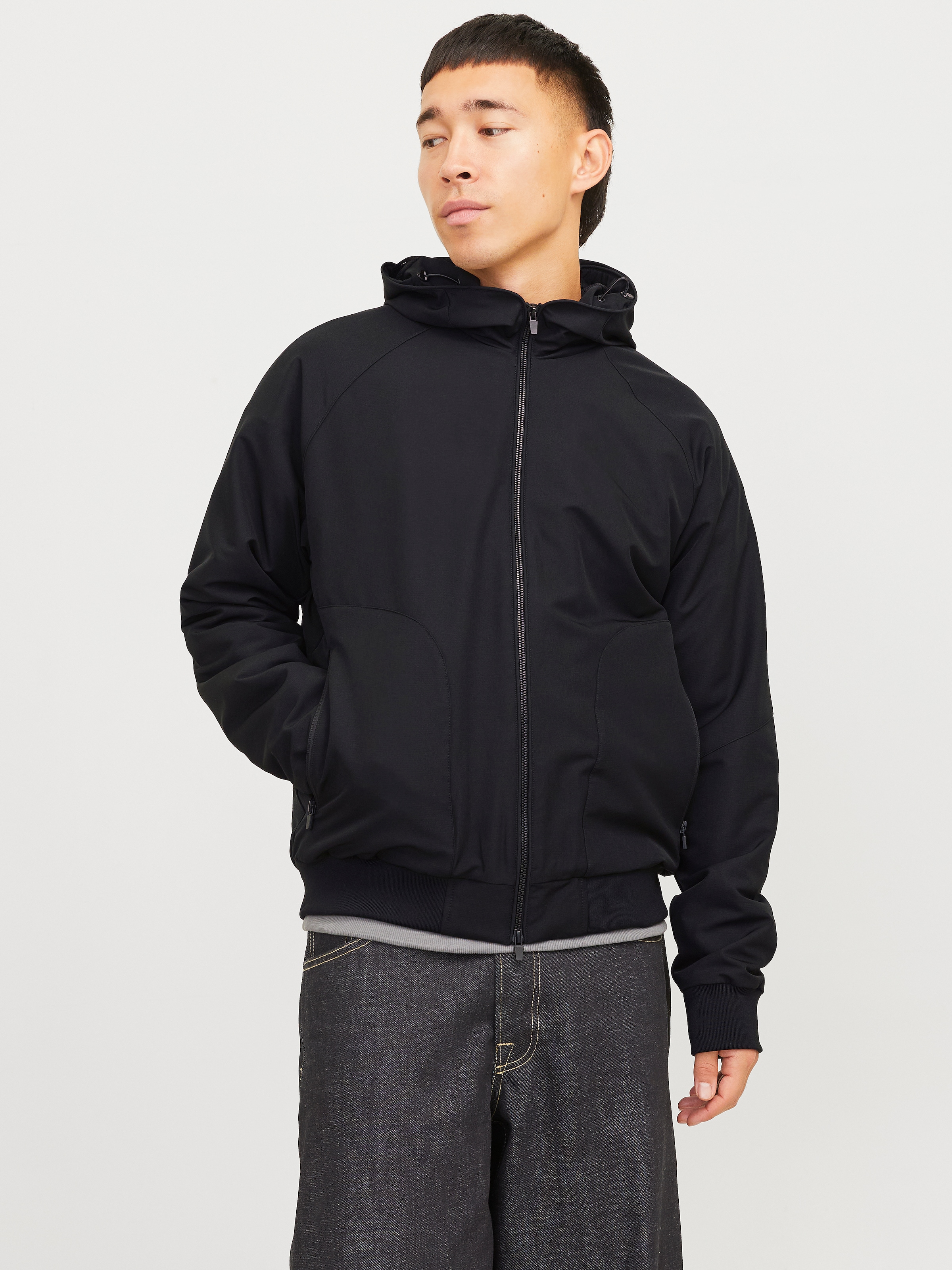 Image of Jack & Jones Bomberjacke "JJEPERFECT BOMBER NOOS" mit Kapuze mit Kapuze