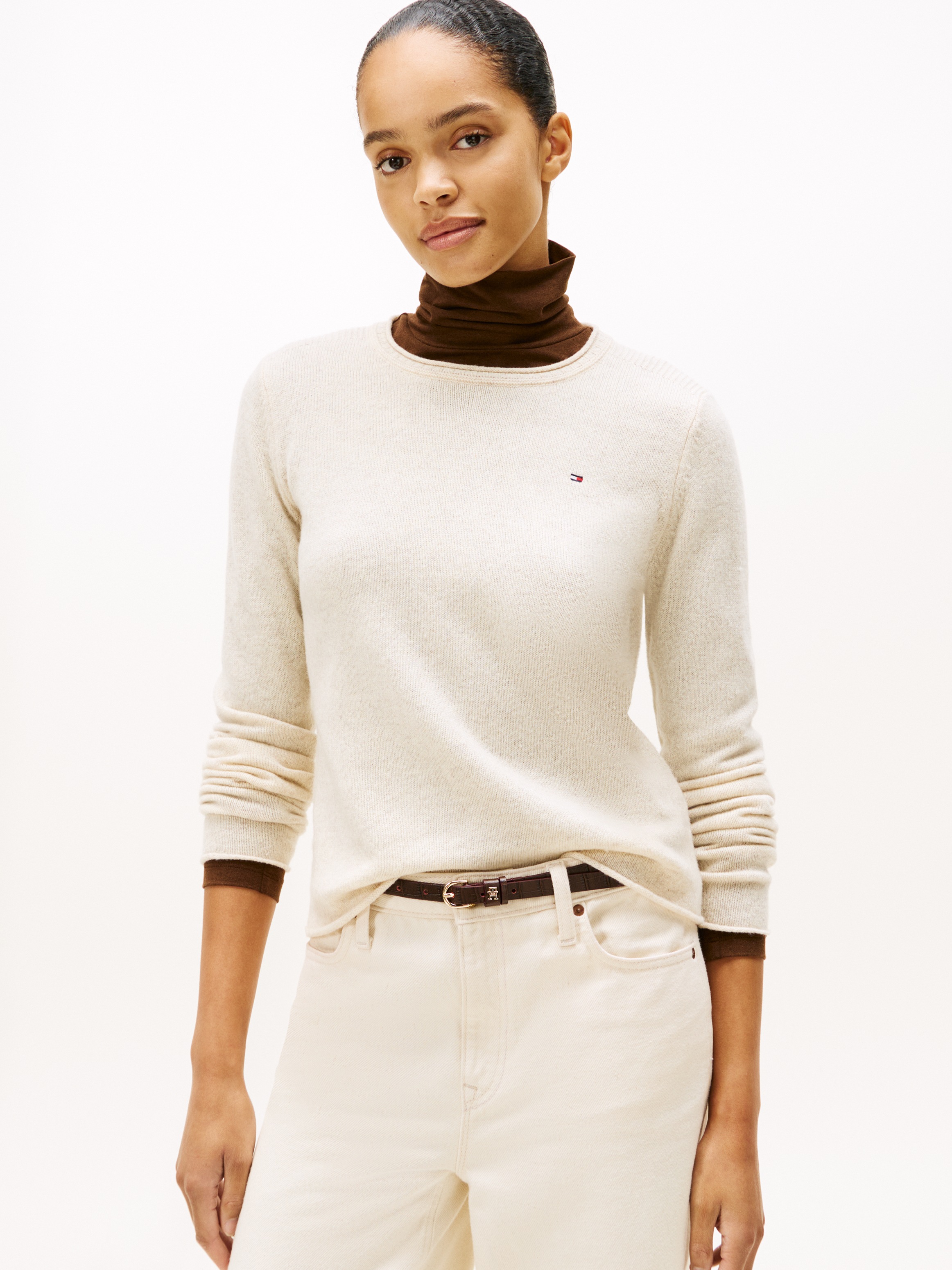 Image of Tommy Hilfiger Strickpullover aus reiner Wolle