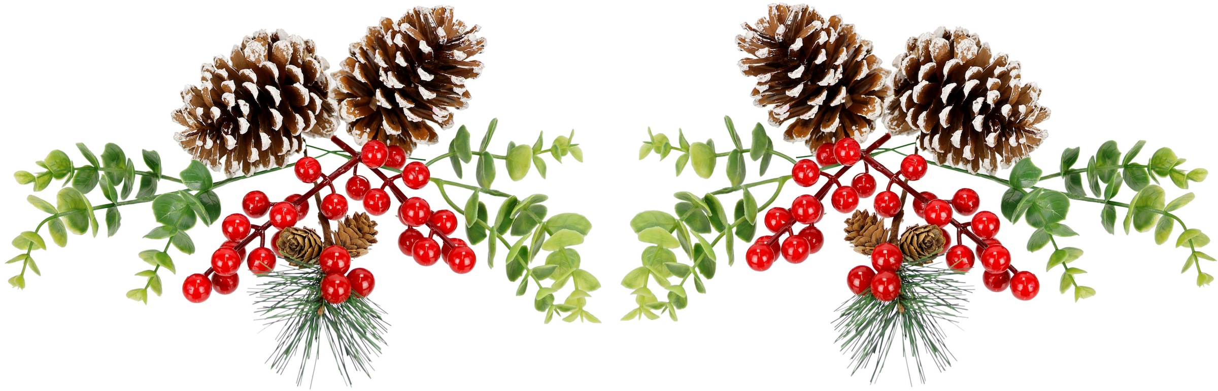 I.GE.A. Streudeko »Bastelnaturmaterial Streudeko« Deko-Zapfen Eukalyptus Beeren Tanne Basteln Adventskränze 14 Teile