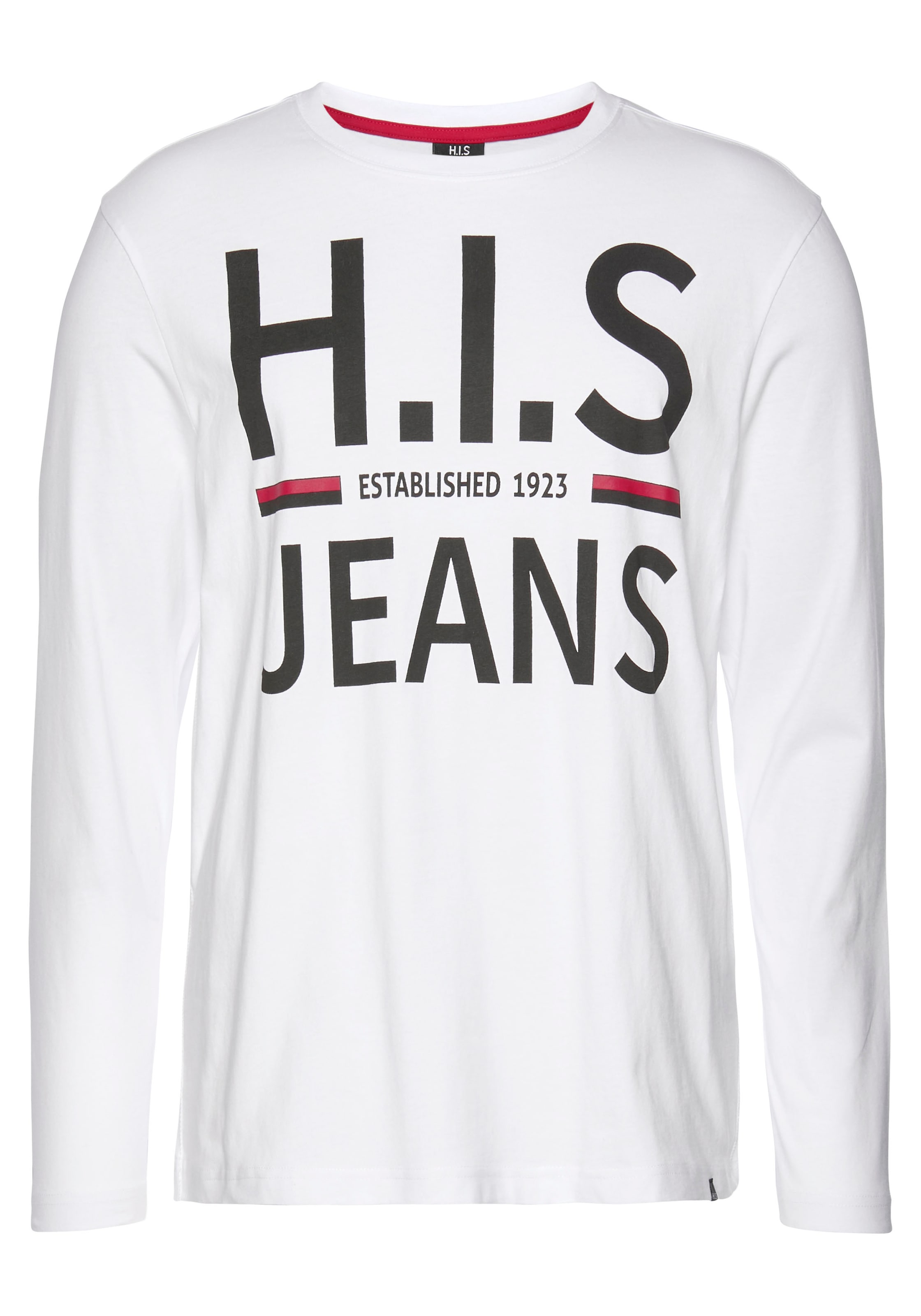 H.I.S Langarmshirt, mit Markenprint