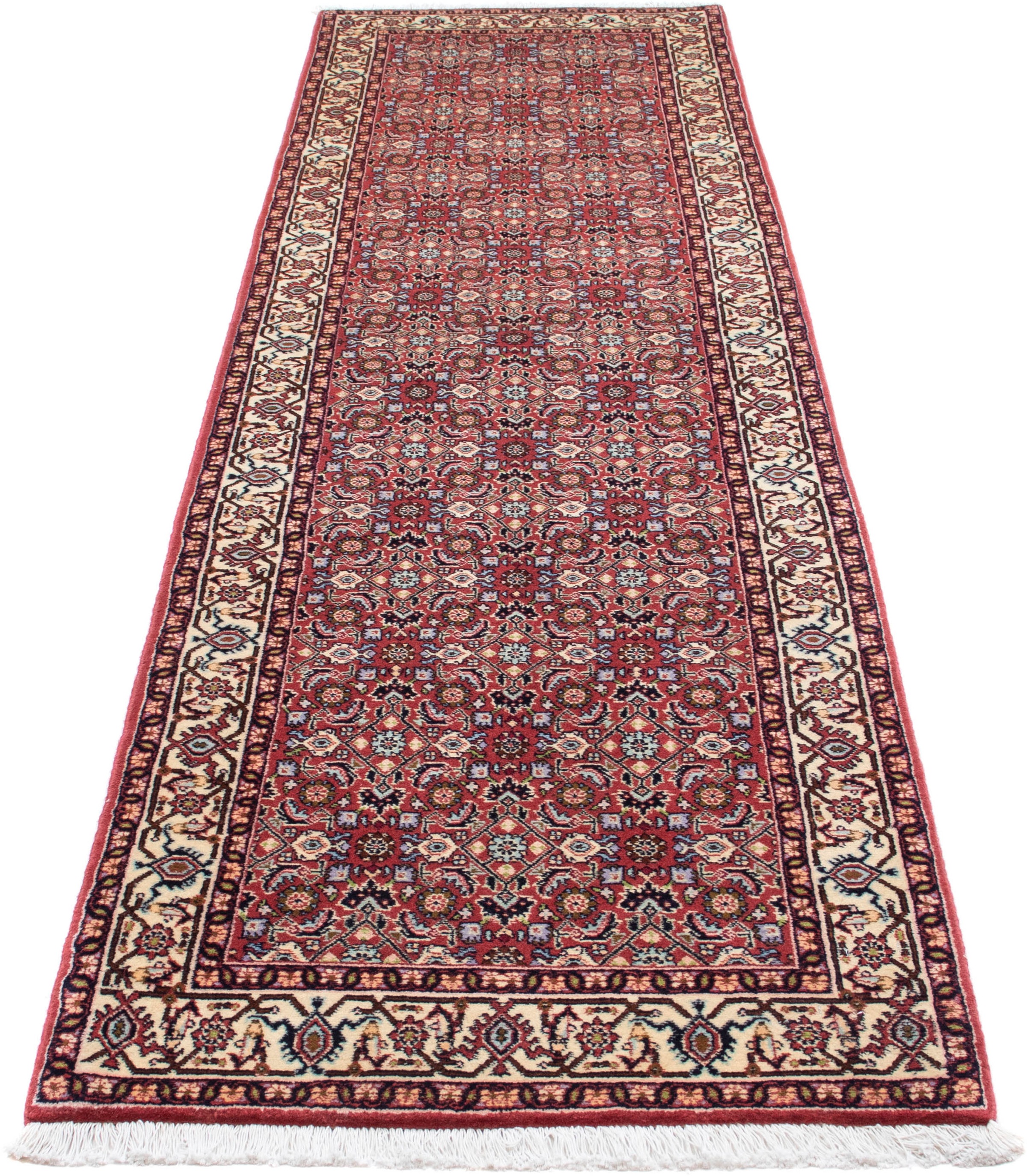 Image of morgenland Orientteppich »Perser - Bidjar - 293 x 73 cm - hellrot«, rechteckig, 15 mm Höhe, Wohnzimmer, Handgeknüpft, Einzelstück mit Zertifikat bei Ackermann Versand Schweiz