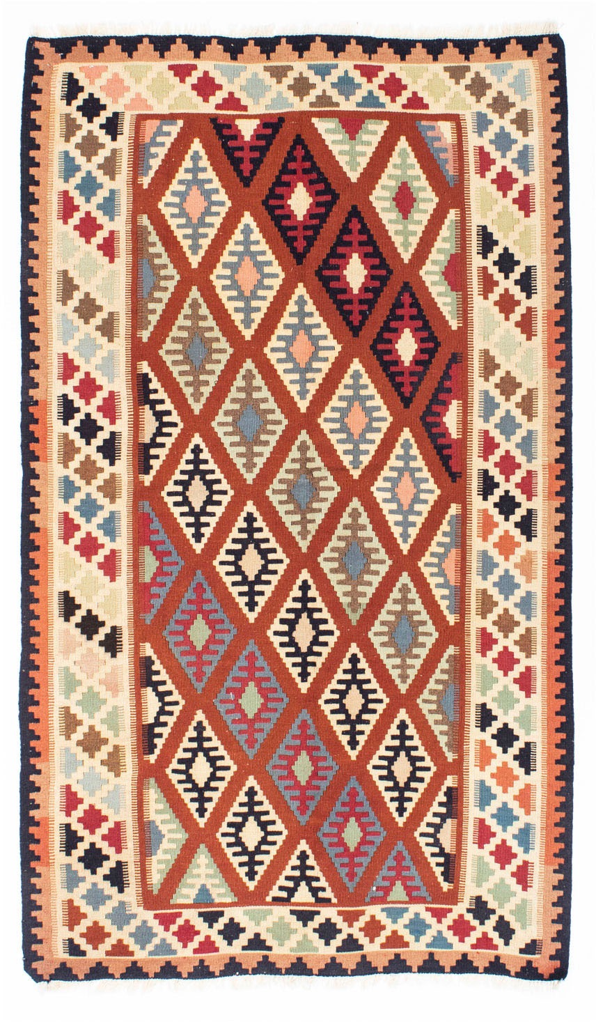 Image of morgenland Hochflor-Läufer »Bidjar Geometrisch Rosso scuro 216 x 85 cm«, rechteckig, 1,5 mm Höhe, Unikat mit Zertifikat bei Ackermann Versand Schweiz