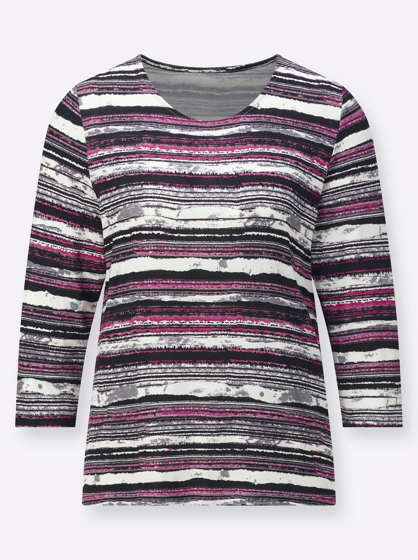 Casual Looks 3/4-Arm-Shirt »Rundhals-Shirt«, (1 tlg.)