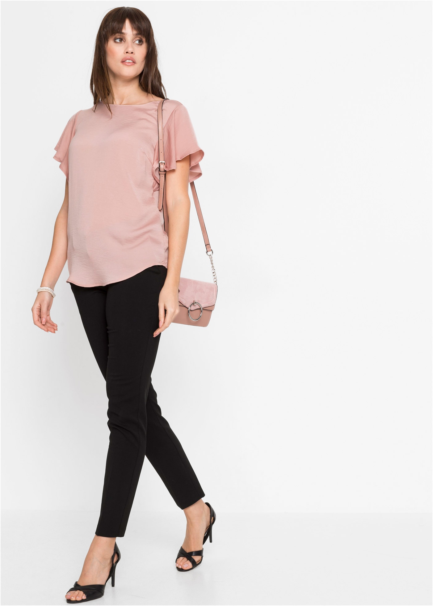 bonprix Anzughose »Anzugshose«  aus Polyester, Viskose und Elasthan, schmale Passform