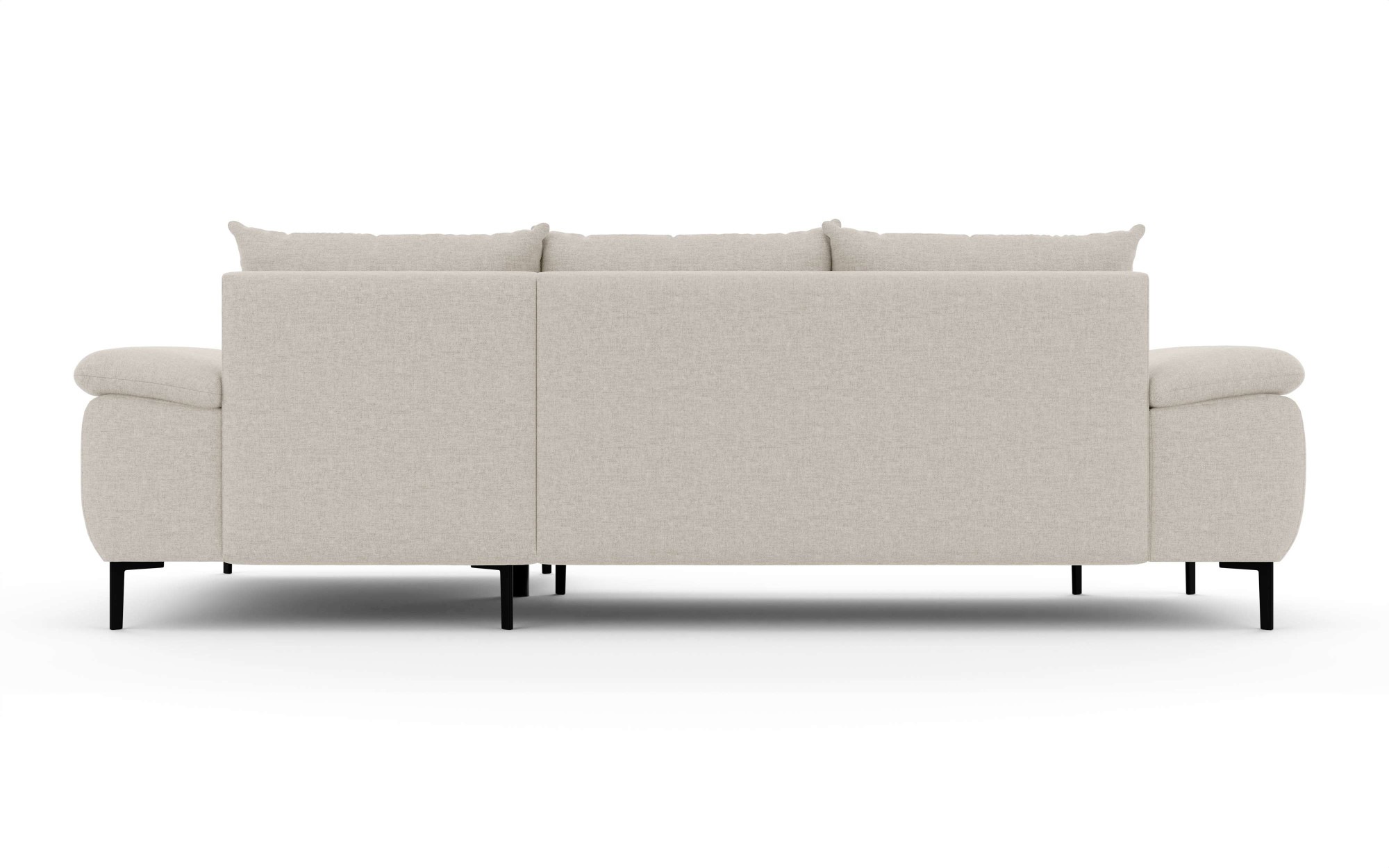 Home affaire Canapé d'angle »DROMARA Schlafsofa mit Bettkasten, Masse: B/T/H 277/141/91 cm« L-Form mit Recamiere rechts/links bestellbar, Wellenunterfederung