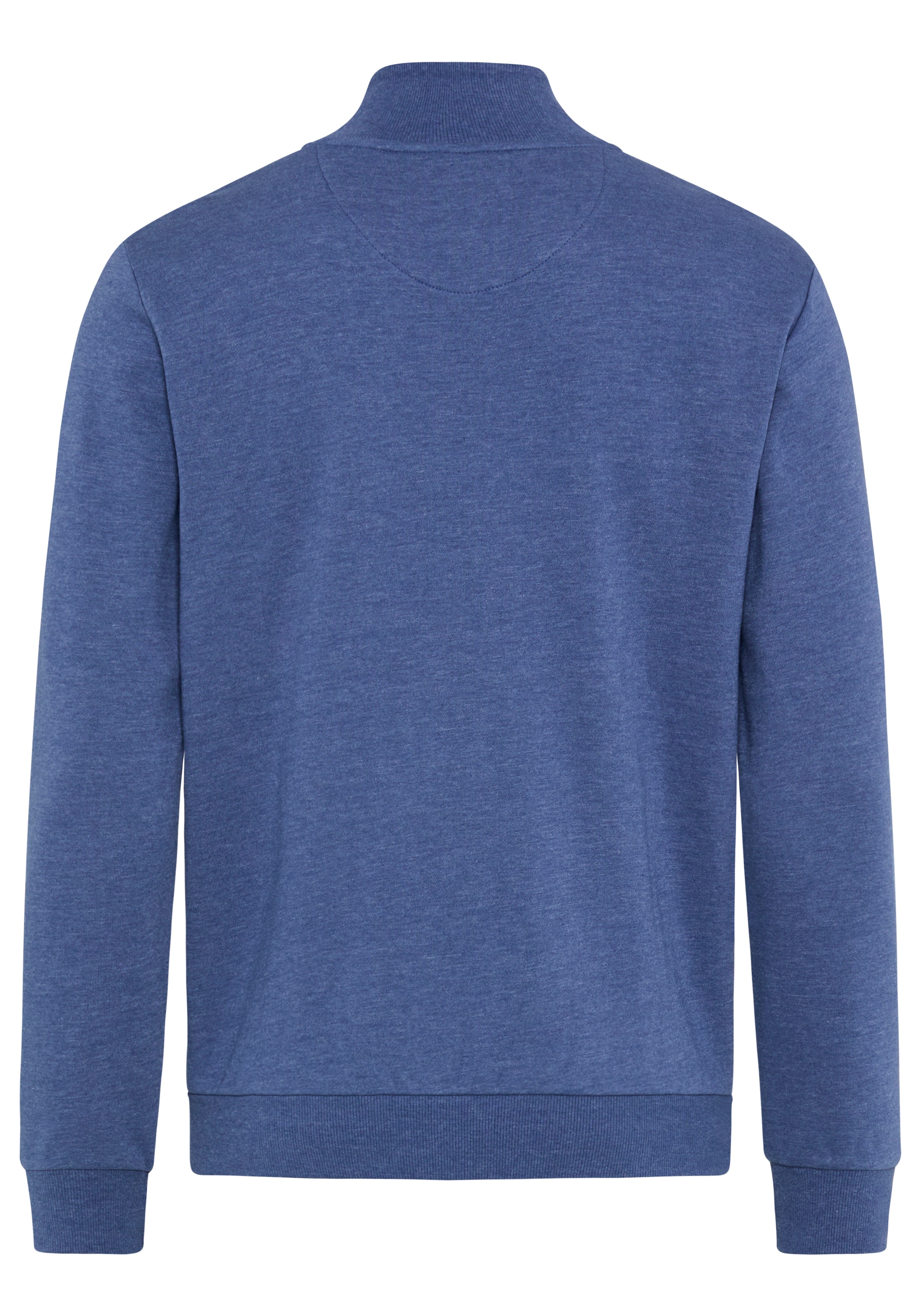 DELMAO Sweatjacke mit Reissverschluss, hochschliessender Kragen, Langarm