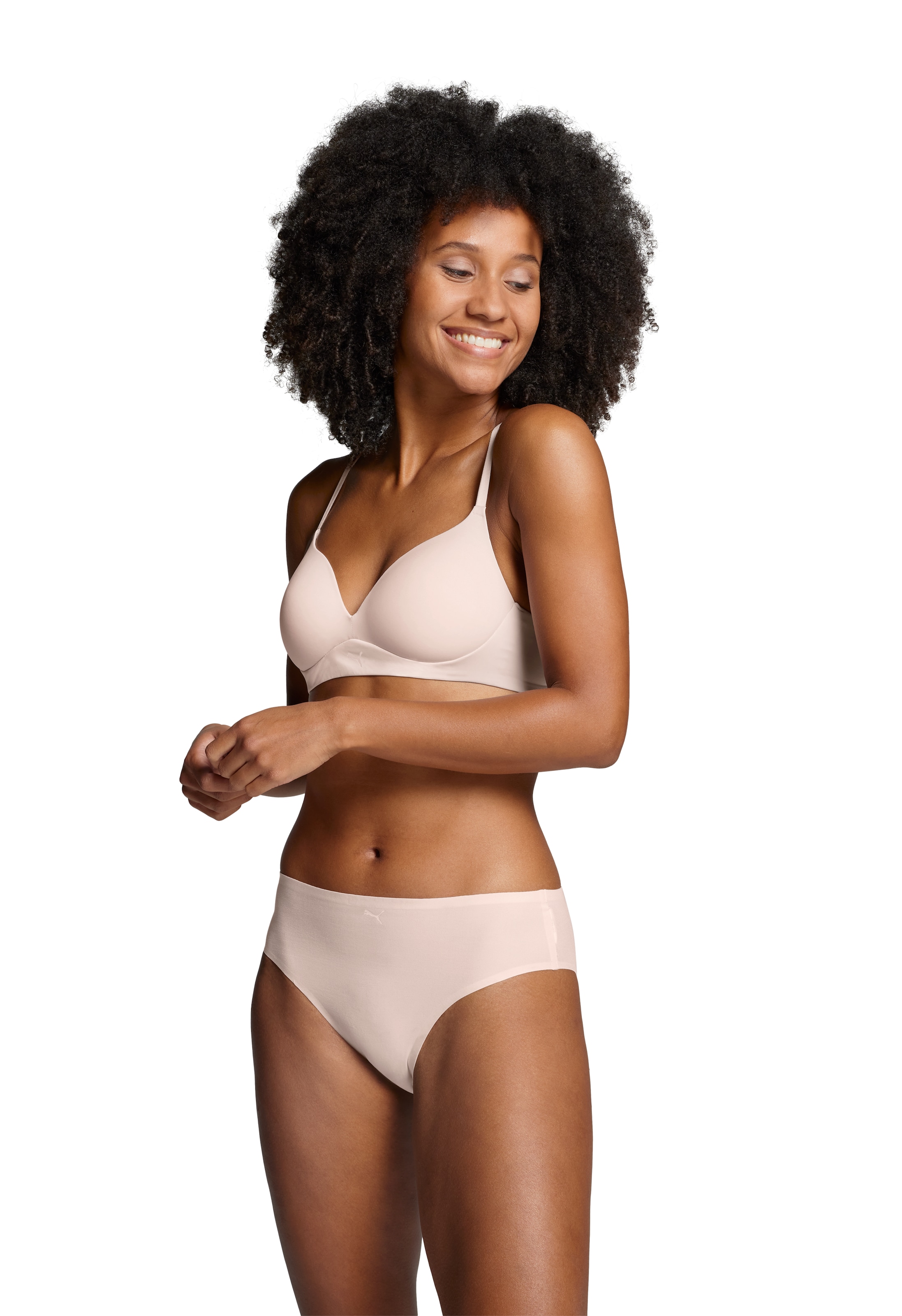 PUMA Bikinislip »PUMA WOMEN ONE SIZE BRIEF 2P HANG«, (2er Pack), Mit nahtlosen Kanten, Einheitsgrösse