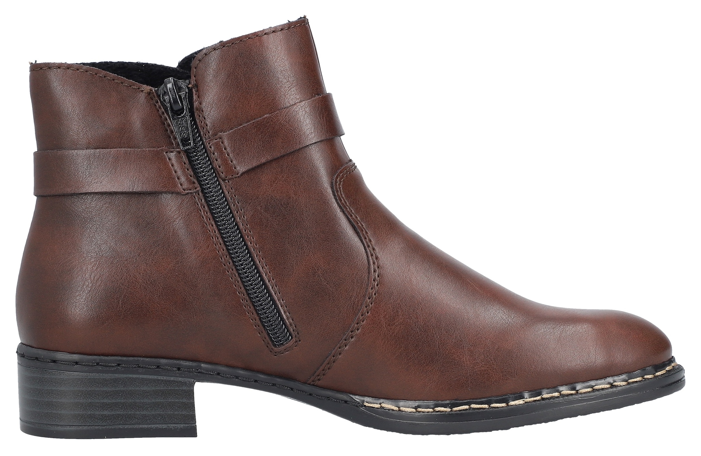 Rieker Stiefelette, Business-Stiefelette, Boots, mit Innenreissverschluss, schmale Form