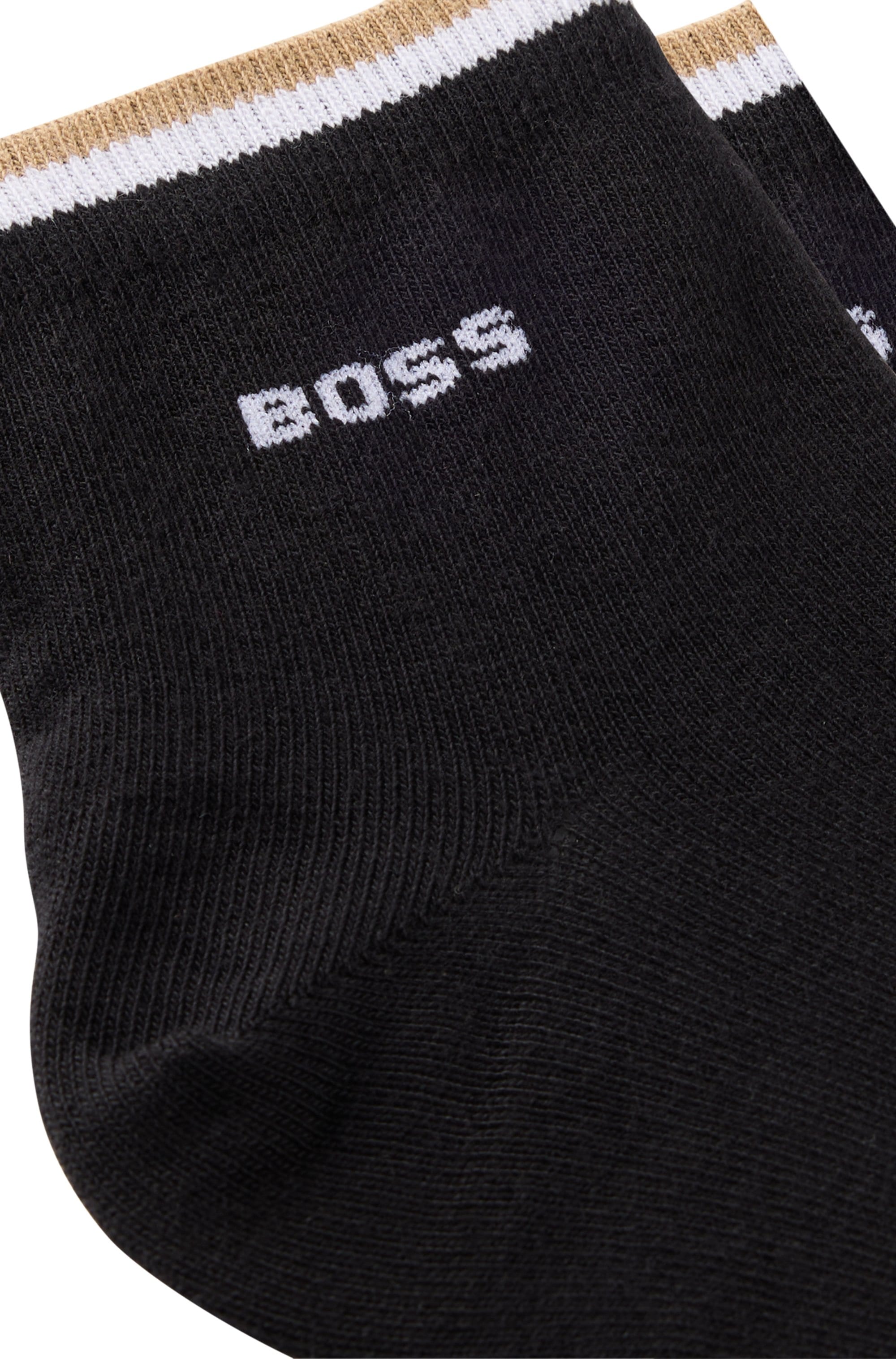 BOSS Chaussettes de loisirs »2P SH Stripe CC« Packung, 2er, 2 cuis tlg. mit BOSS Schriftzug
