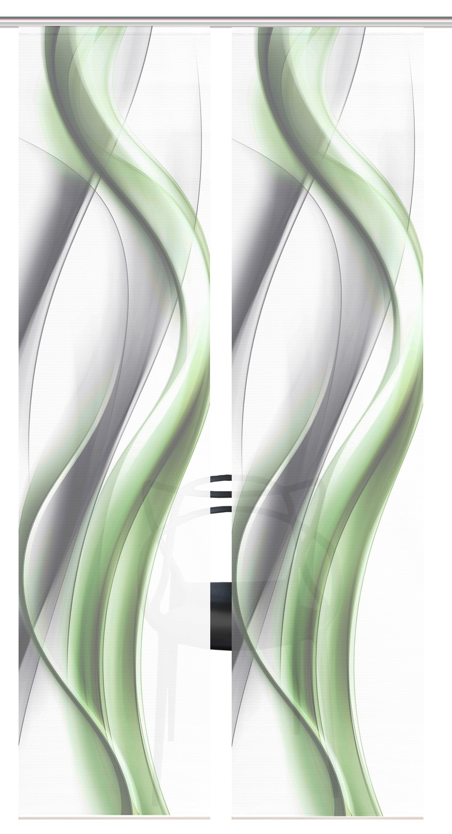 Vision S Rideau coulissant »CARA« Support de panneau 2 cuis tlg. rideau coulissant, aspect bambou, impression numérique, SET