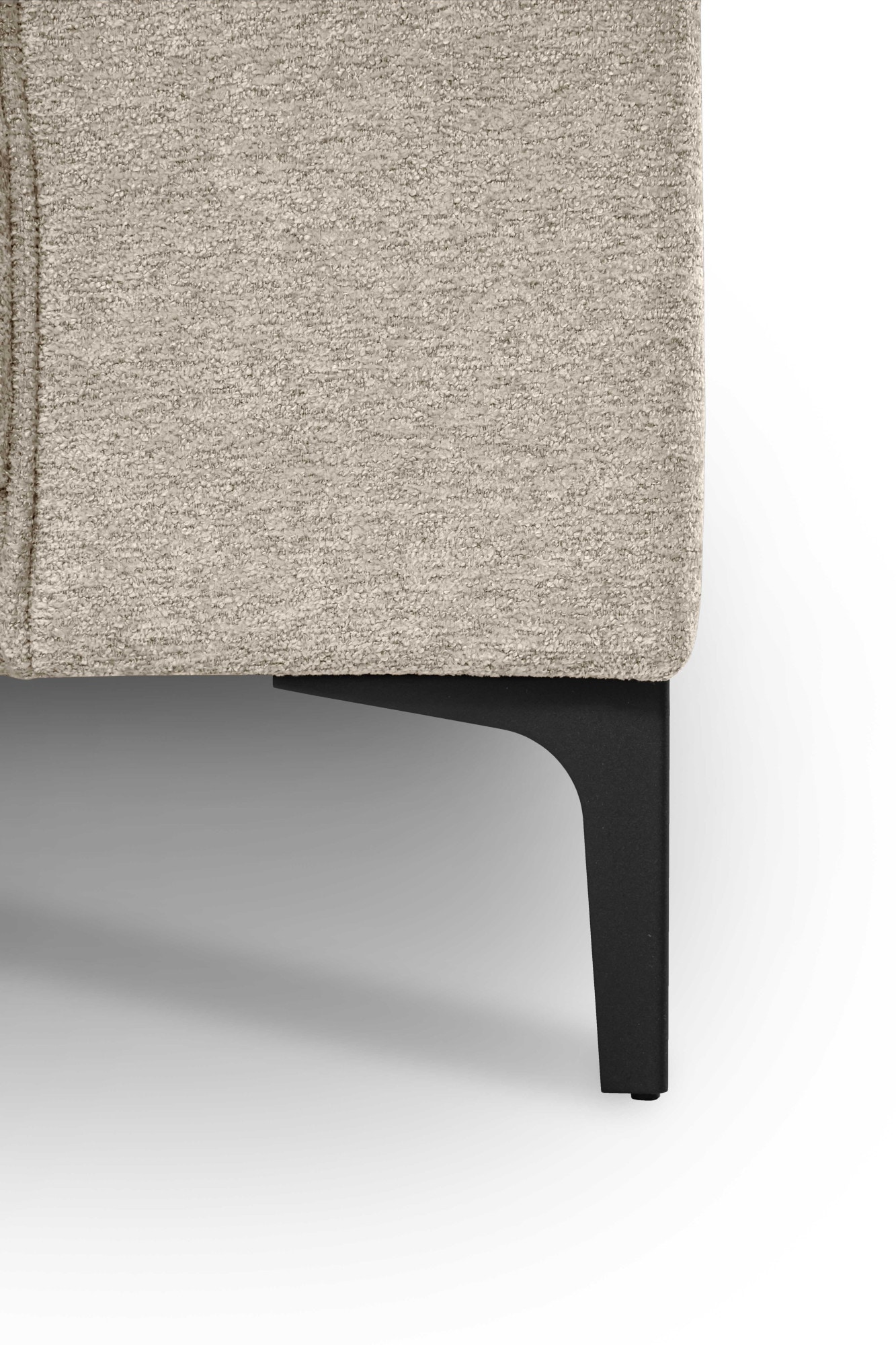 Home affaire Wohnlandschaft »OLAND Bouclé U-Form, XXL, B: 345 cm, Skandi-Design« U-Form, 345 cm, Wellenunterfederung, Skandi-Design, Metallfüsse