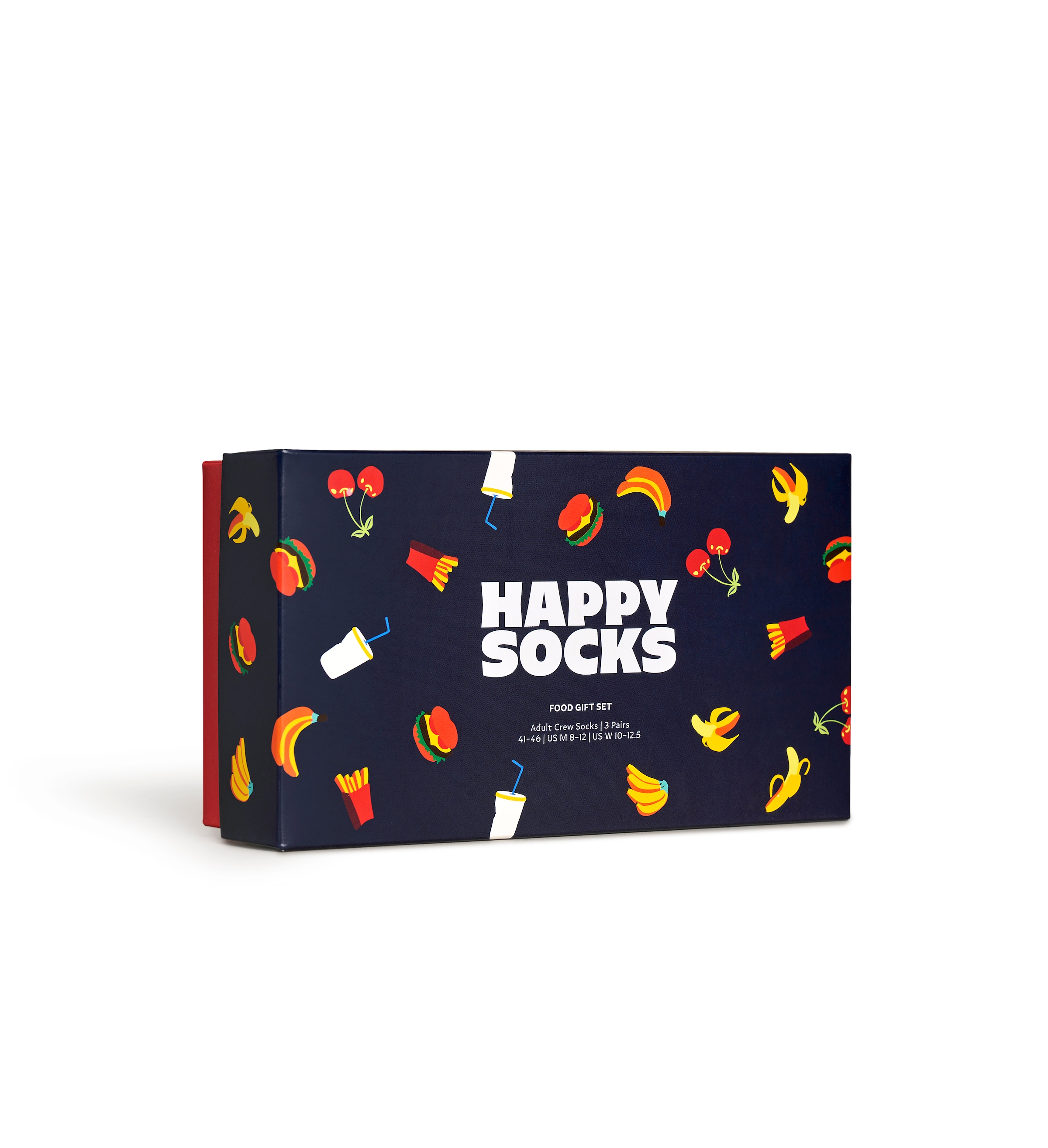 Happy Socks Socken, (Box, 3 Paar), Food Gift Set