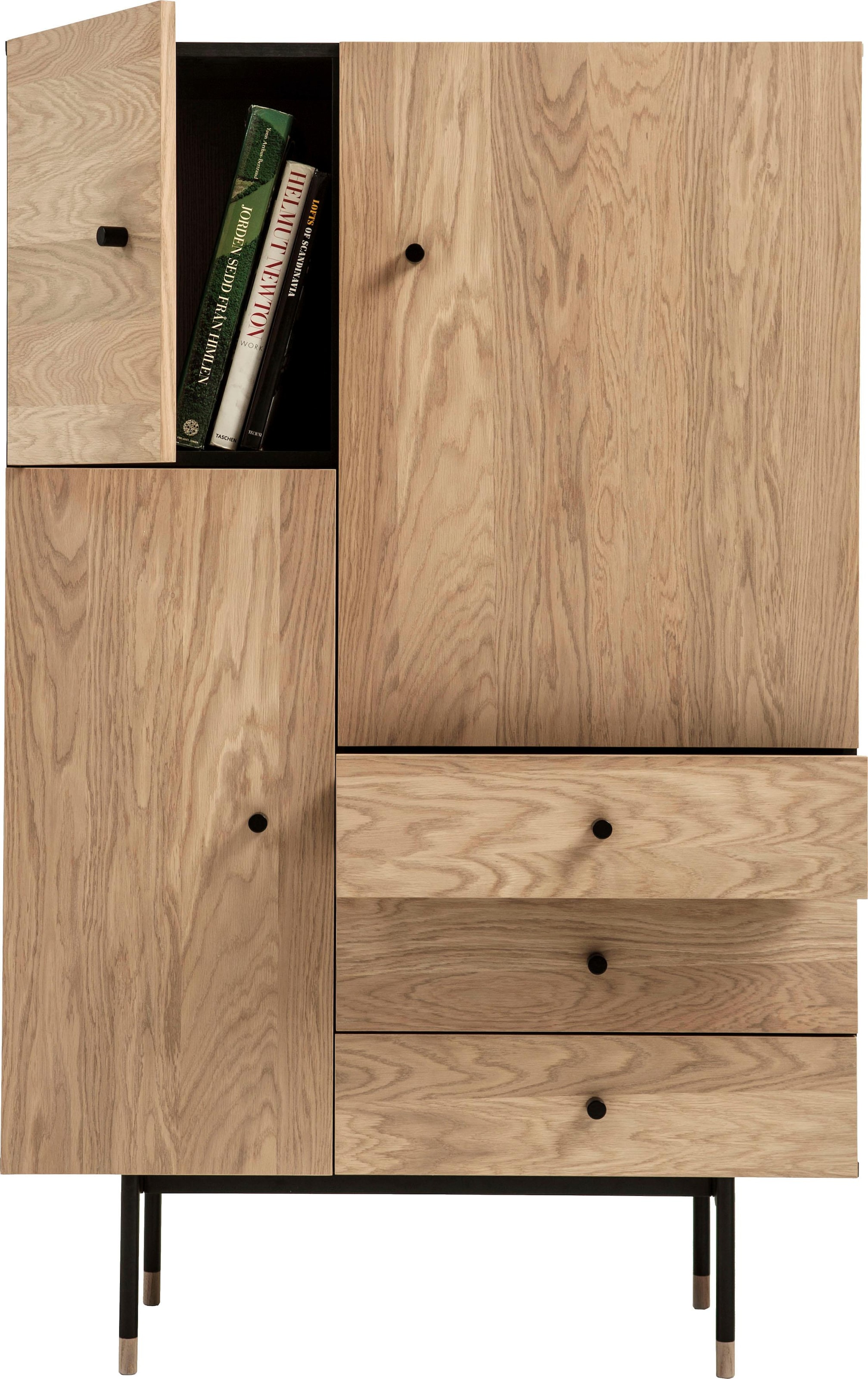 Woodman Highboard »Jugend Kommode«, Stauraumschrank mit Soft Close Funktion, Breite 90 cm, FSC®