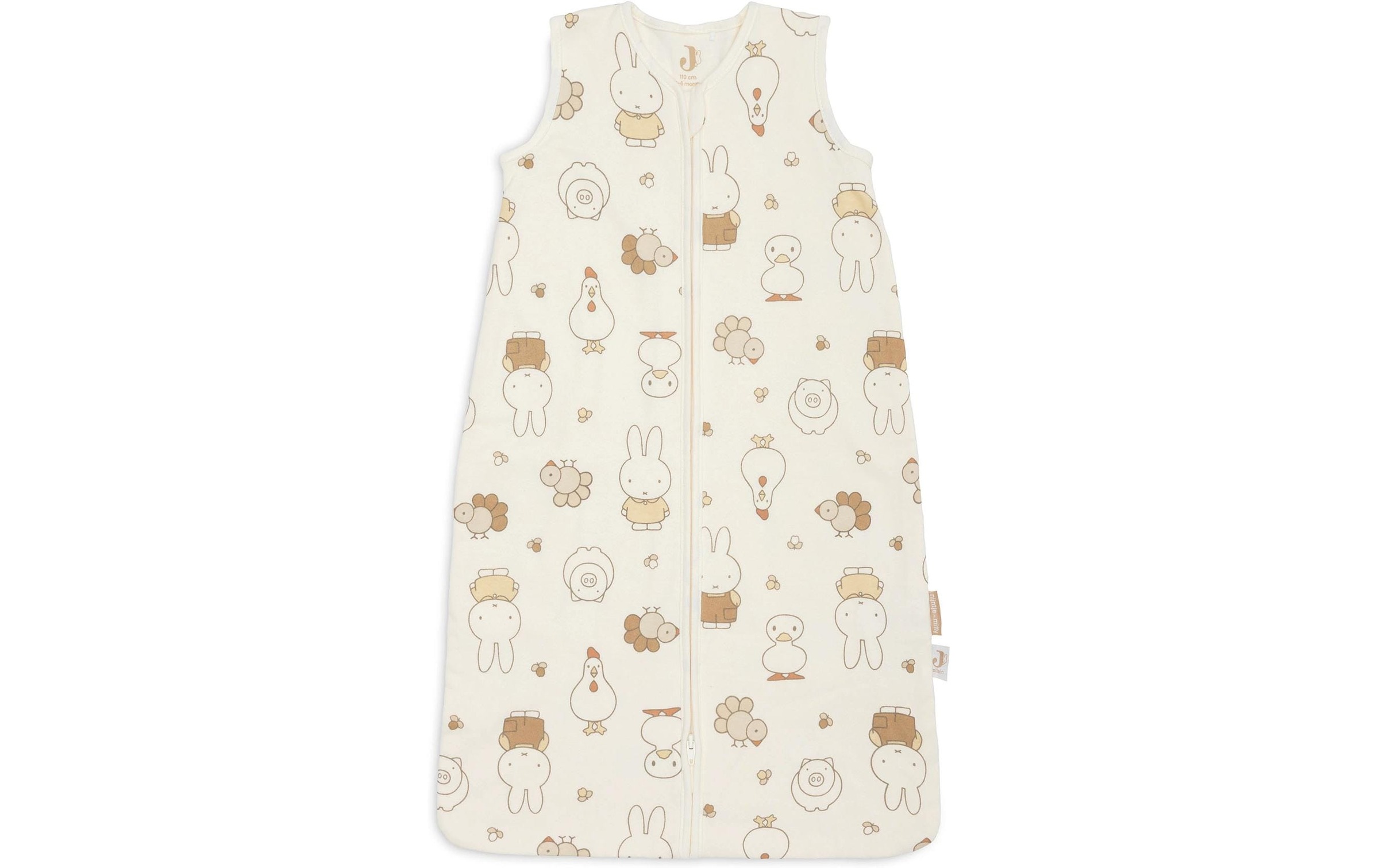 Jollein Babyschlafsack »Jersey 110cm – Miffy Family Farm« Leichter Babyschlafsack für sicheren, erholsamen Schlaf
