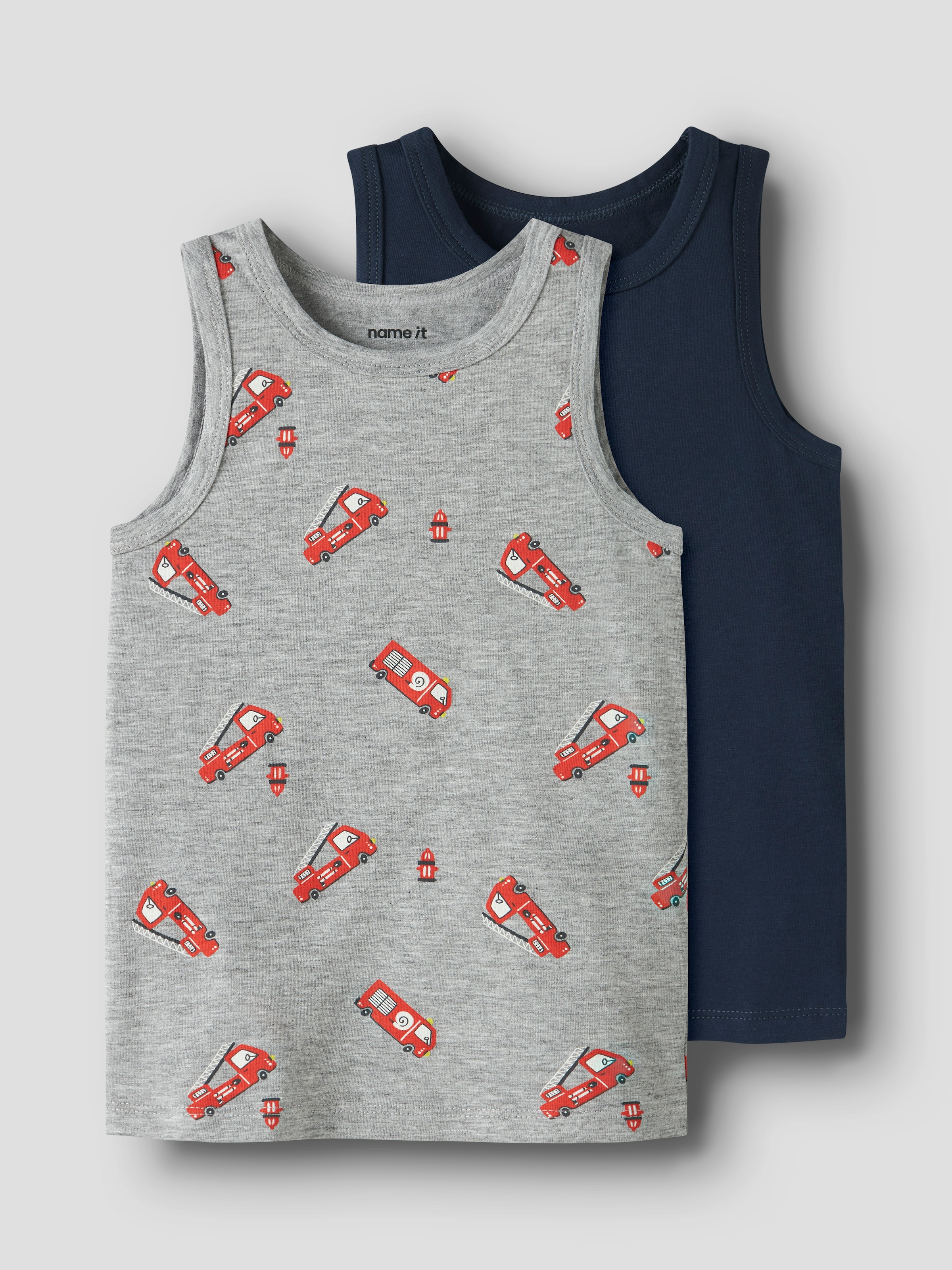 Name It Sous-chemise »NMMTANK TOP 2P GREY FIRETRUCK NOOS« Packung, 2 cuis