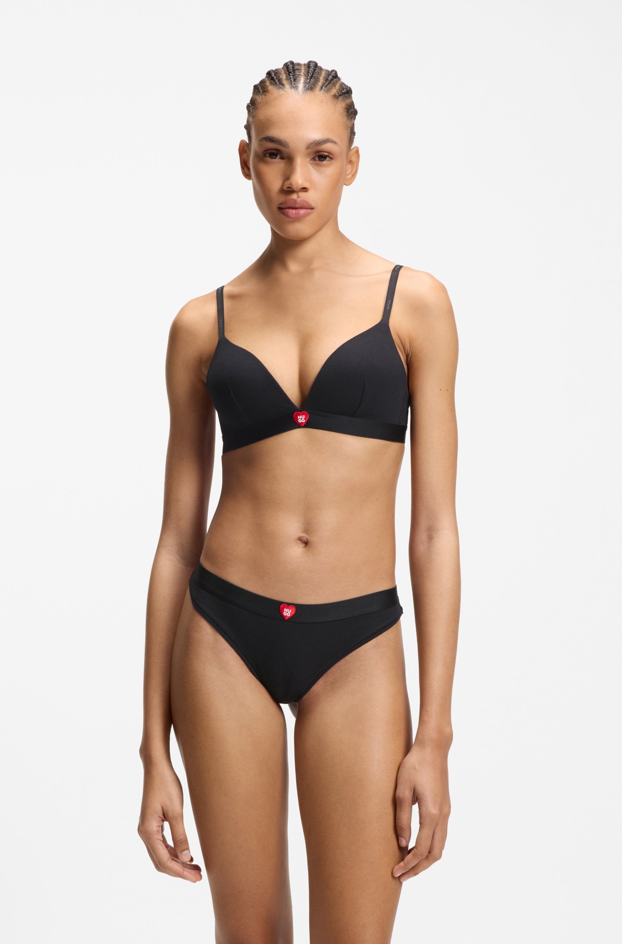 HUGO Underwear String »HUGO HEART« en microfibre douce de qualité