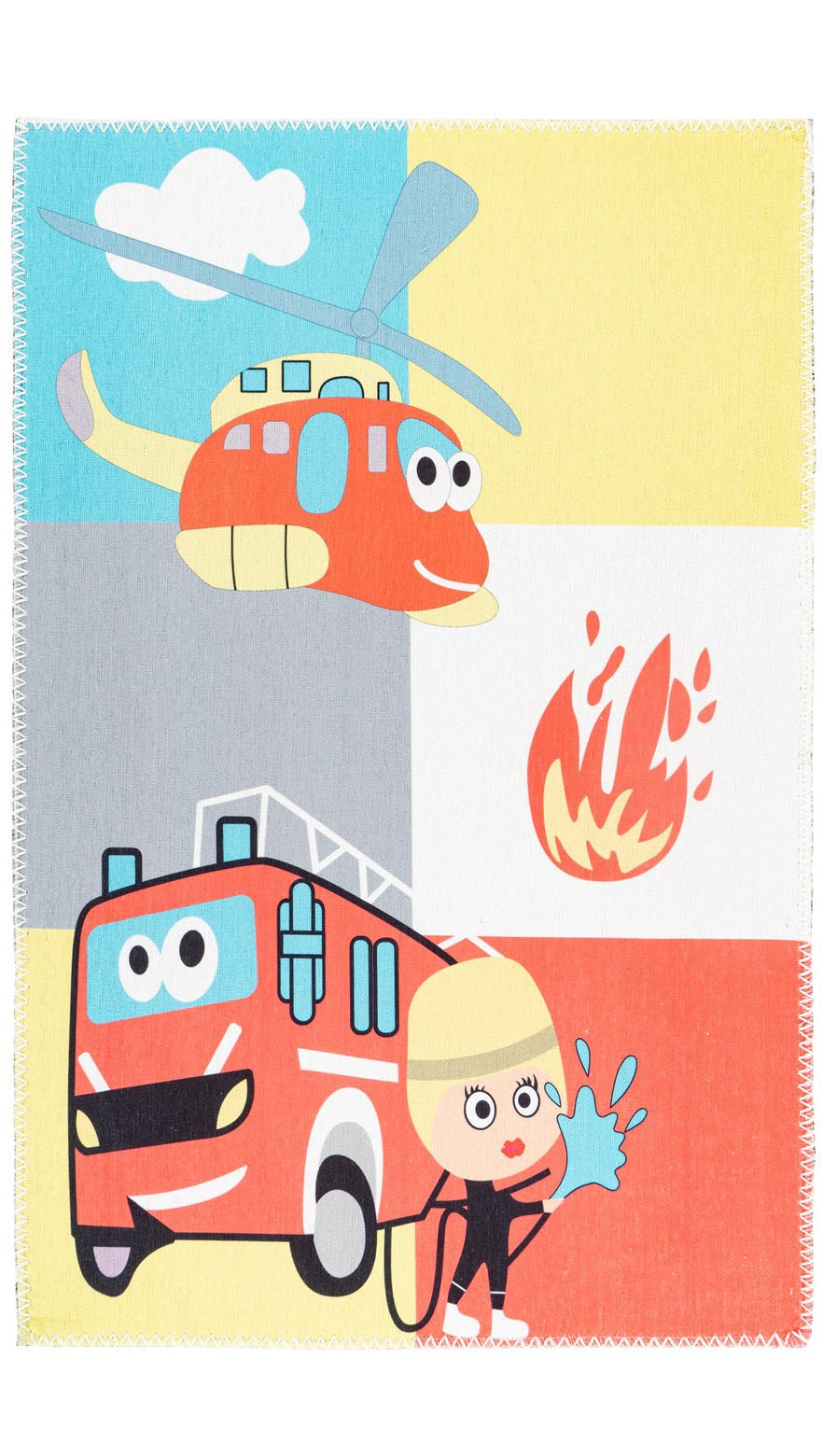 Tapis Enfant Imprimé "Playground III" Multicolore 120 x 180 cm