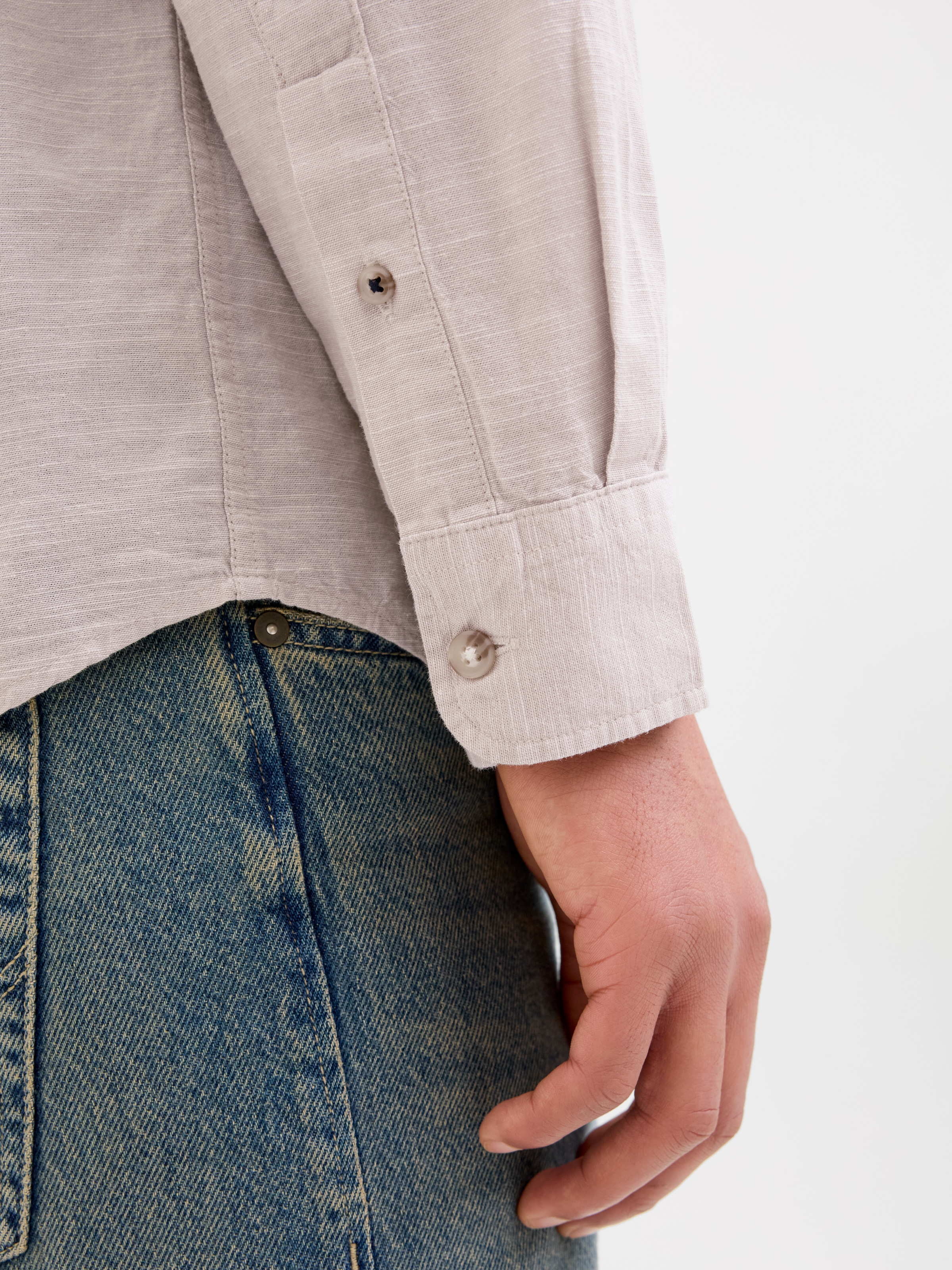 Jack & Jones Langarmhemd »JJESUMMER SHIRT LS SN«, mit Hemdkragen