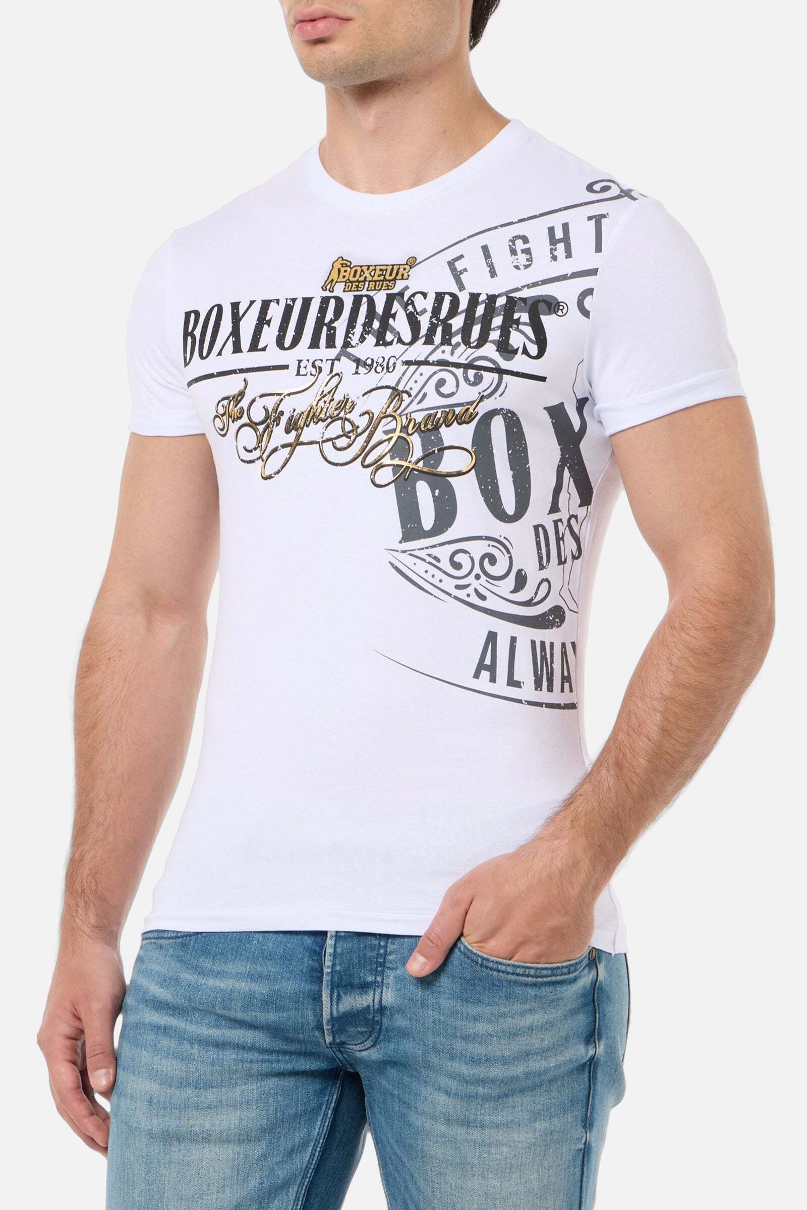 BOXEUR DES RUES T-Shirt »BOXEUR DES RUES T-Shirt Printed Round Neck T-Shirt«
