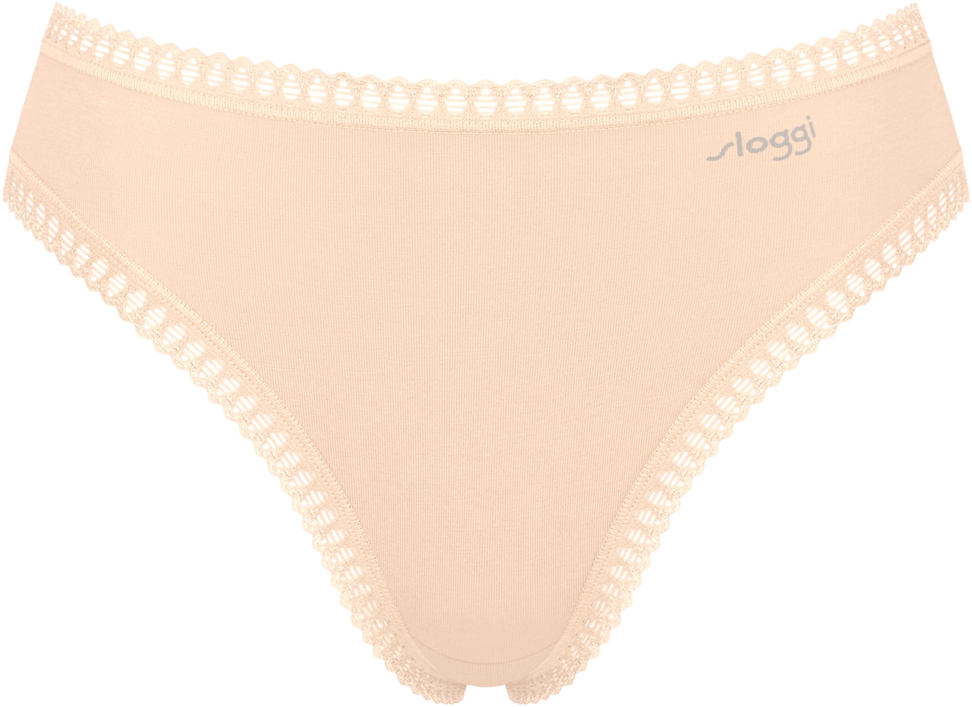 sloggi Slip »GO Crush«, (3er Pack), hoher Beinausschnitt, Spitze, feminin, weich, elastisch, Baumwollmix