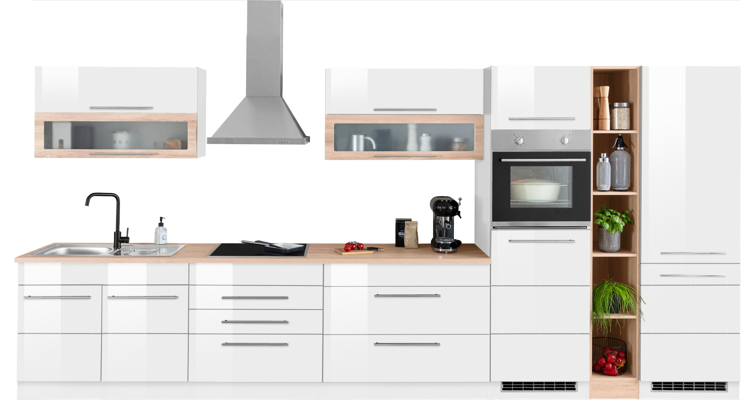 Image of KOCHSTATION Küchenzeile "KS-Wien" Breite 430 cm, wahlweise mit E-Geräten und Induktion