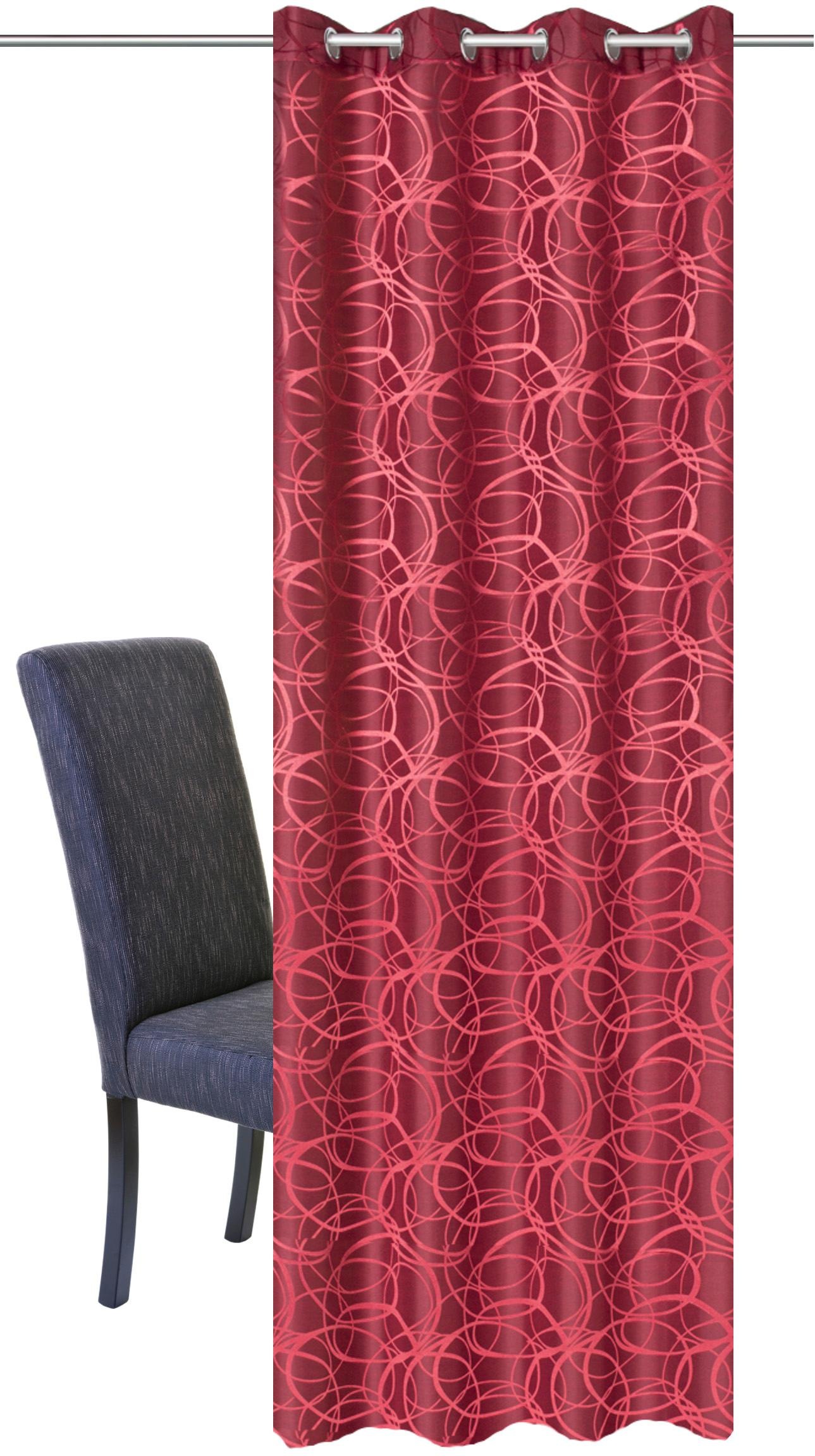 Image of HOME WOHNIDEEN Vorhang »LENNY«, (1 St.), HxB: 245x140, Dekostoff Jacquardgemustert bei Ackermann Versand Schweiz