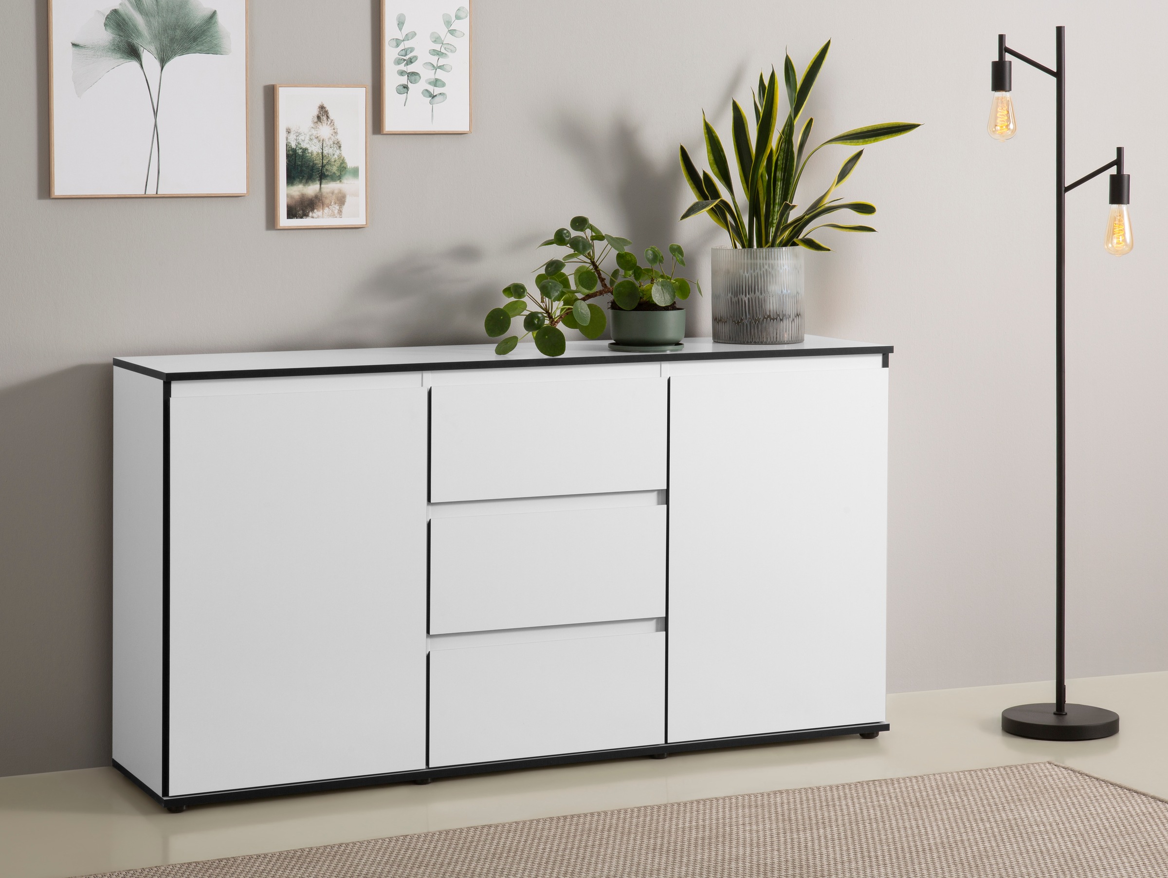 Image of HELA Sideboard "Ariana" mit angeschrägten Griffmulden, Breite 160 cm