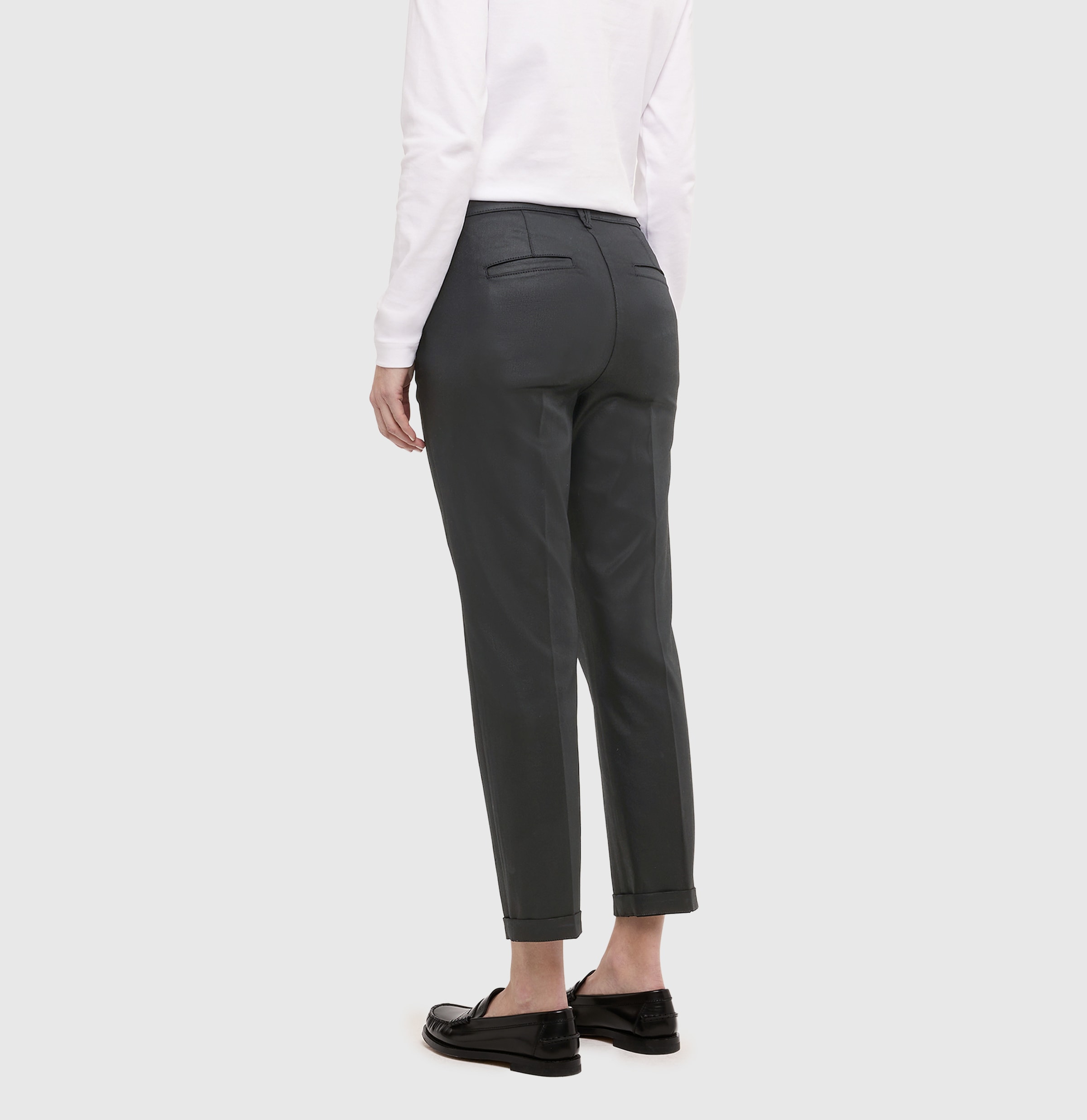 MAC Chinos »CHINO turn up«  Aspect cuir