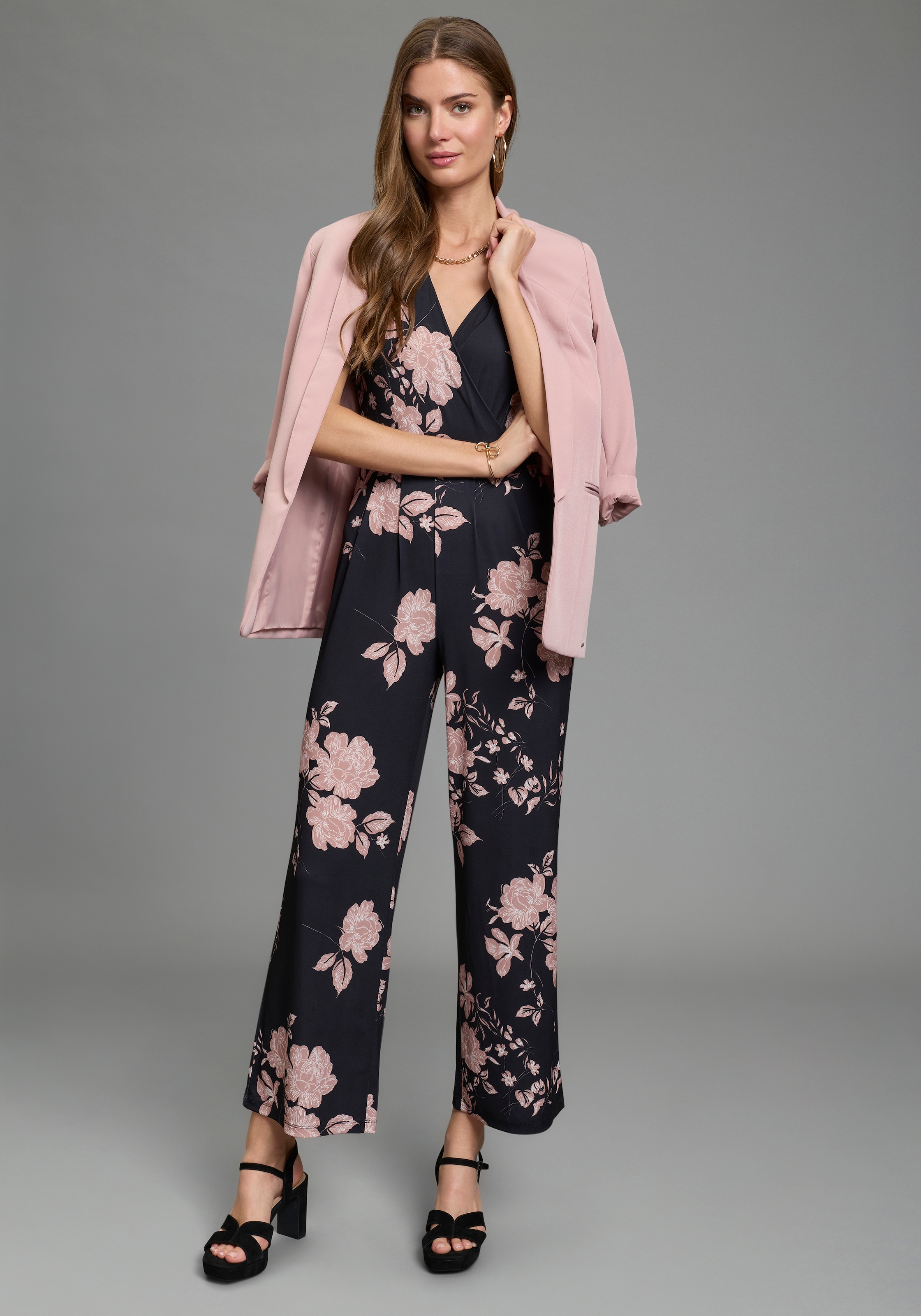 Image of Laura Scott Jumpsuit für den eleganten Anlass mit floralem Muster